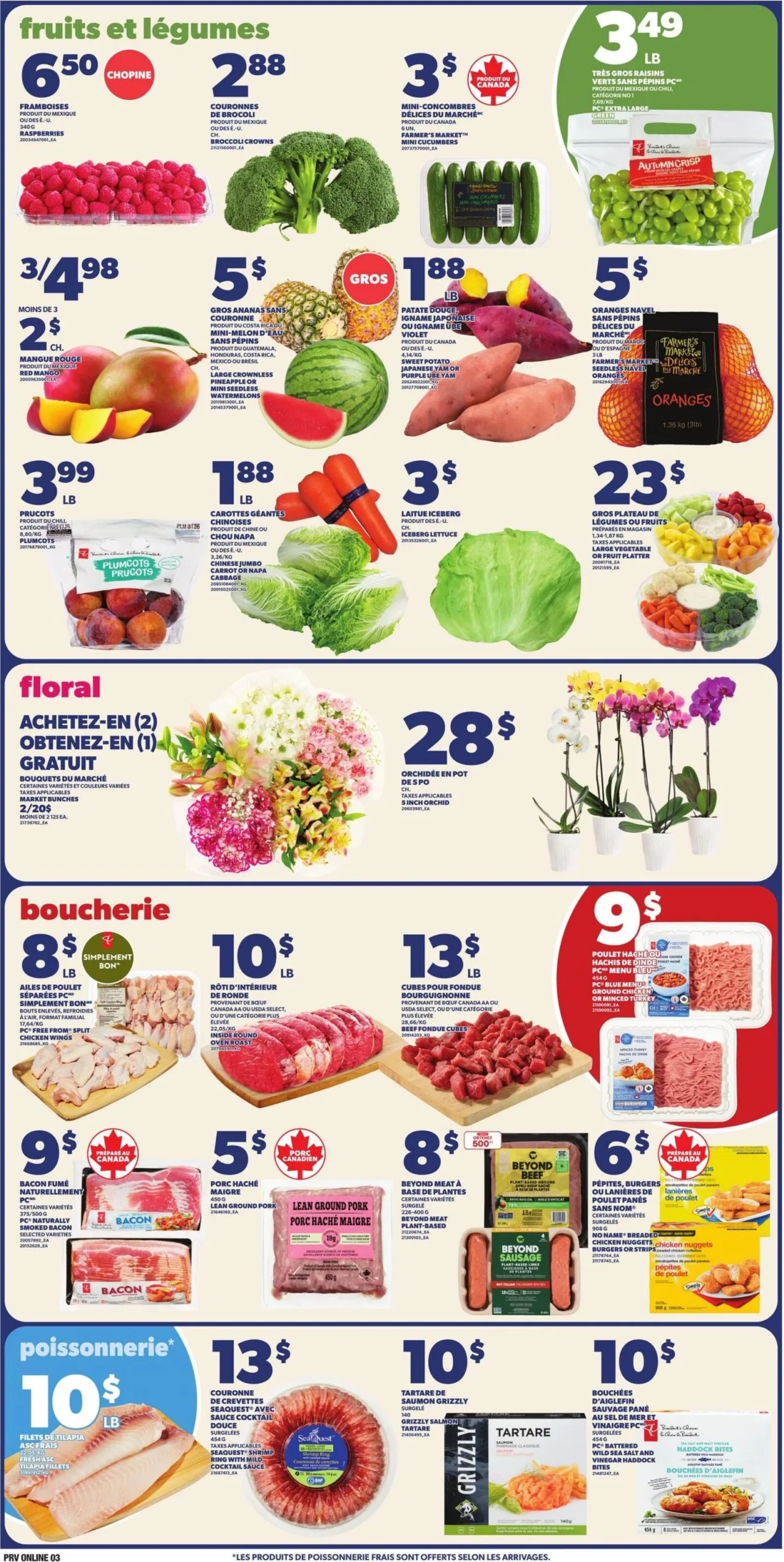 Page 3 de la Circulaire Provigo du 16 au 22 avril 2026