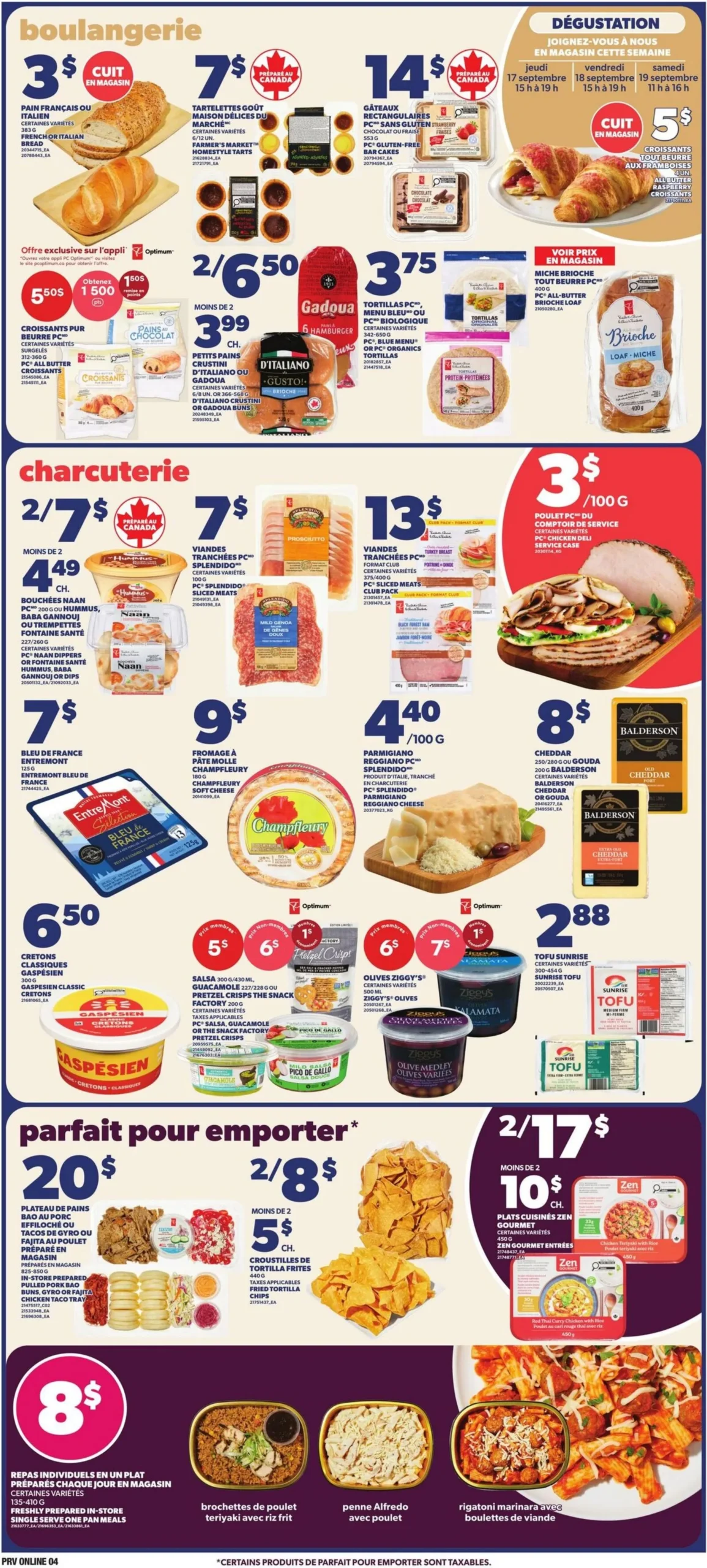 Page 4 de la Circulaire Provigo du 17 au 23 septembre 2026