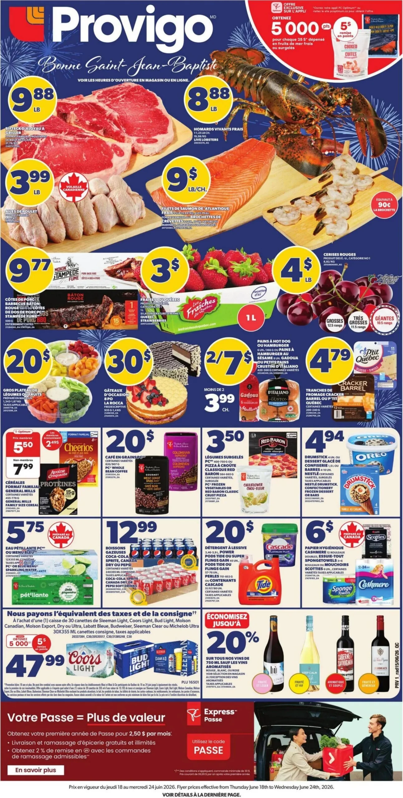 Page 1 de la Circulaire Provigo du 18 au 24 juin 2026