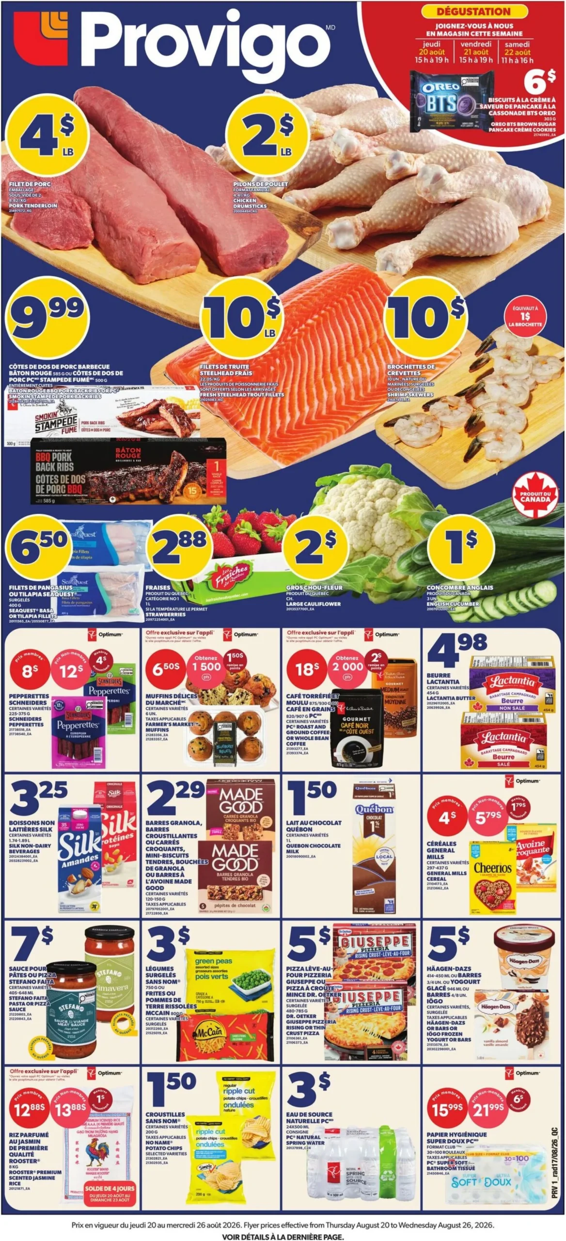 Page 1 de la Circulaire Provigo du 20 au 26 août 2026