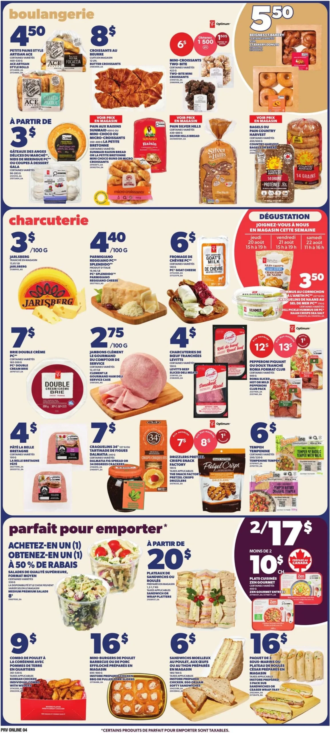 Page 4 de la Circulaire Provigo du 20 au 26 août 2026