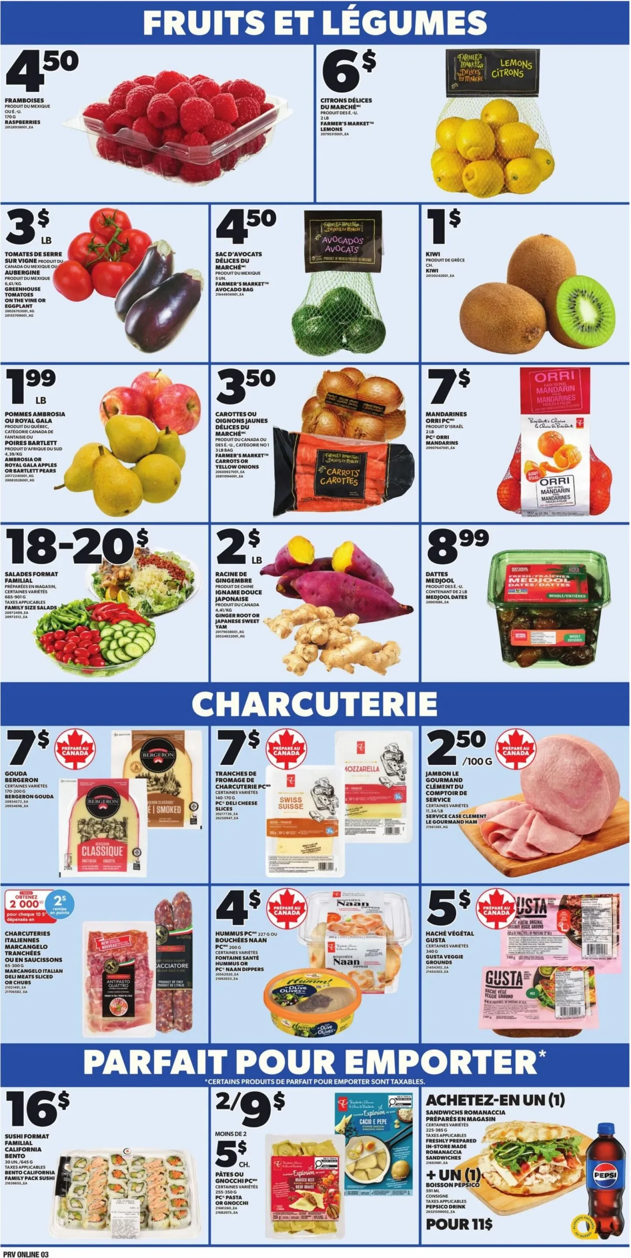 Page 3 de la Circulaire Provigo du 26 février au 4 mars 2026