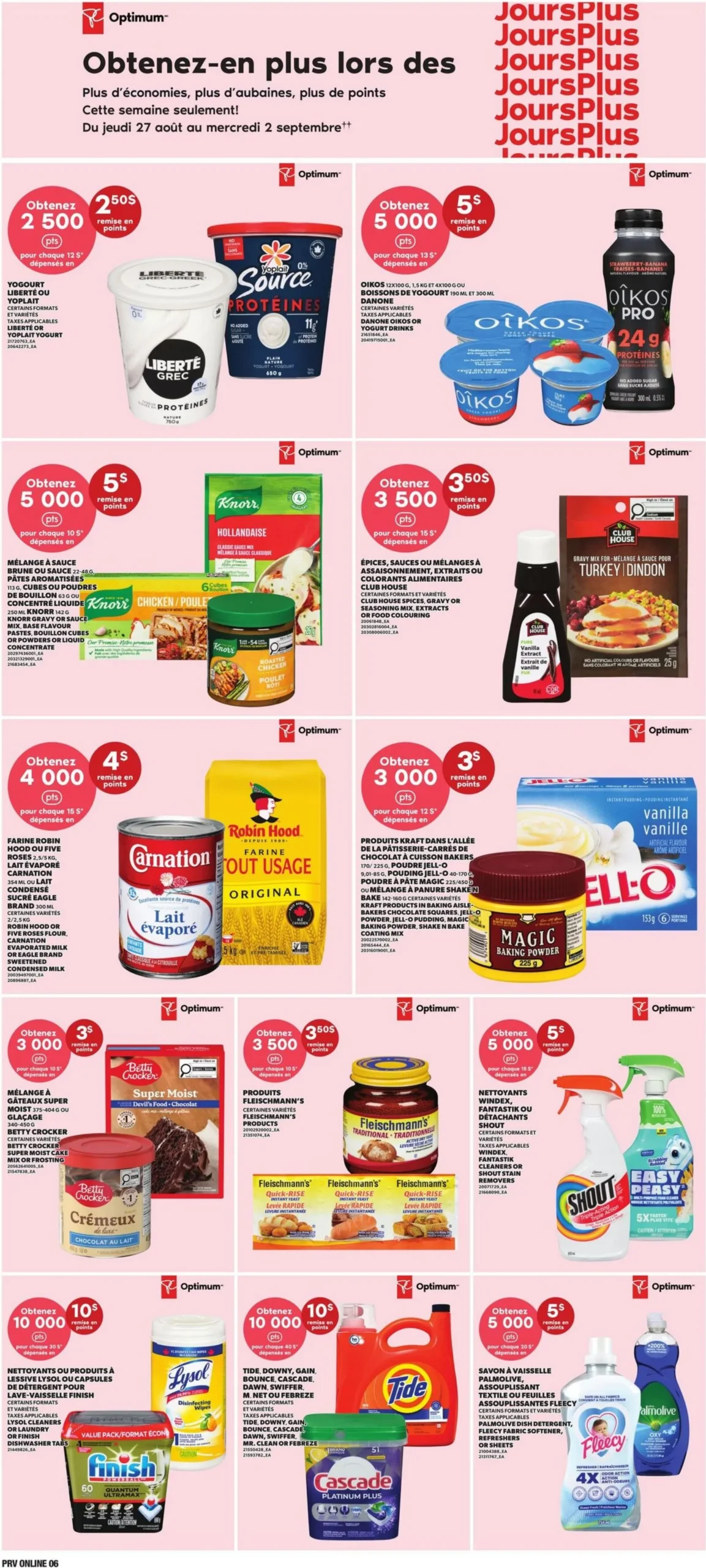 Page 6 de la Circulaire Provigo du 27 août au 2 septembre 2026