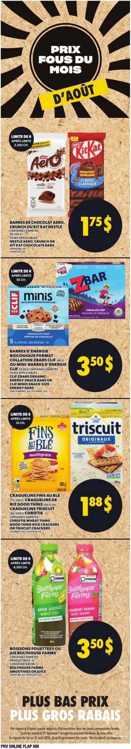 Page 10 de la Circulaire Provigo du 27 août au 2 septembre 2026