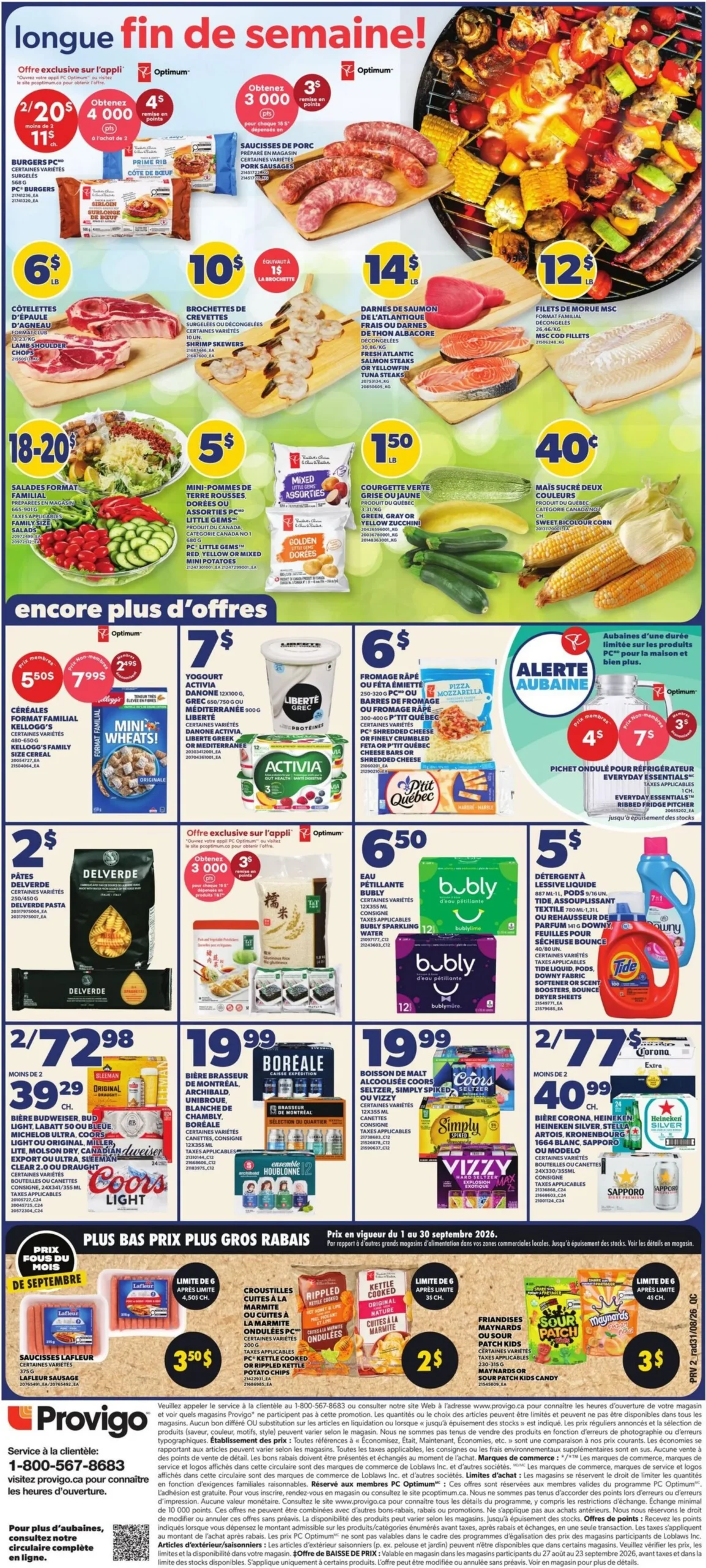 Page 2 de la Circulaire Provigo du 3 au 9 septembre 2026