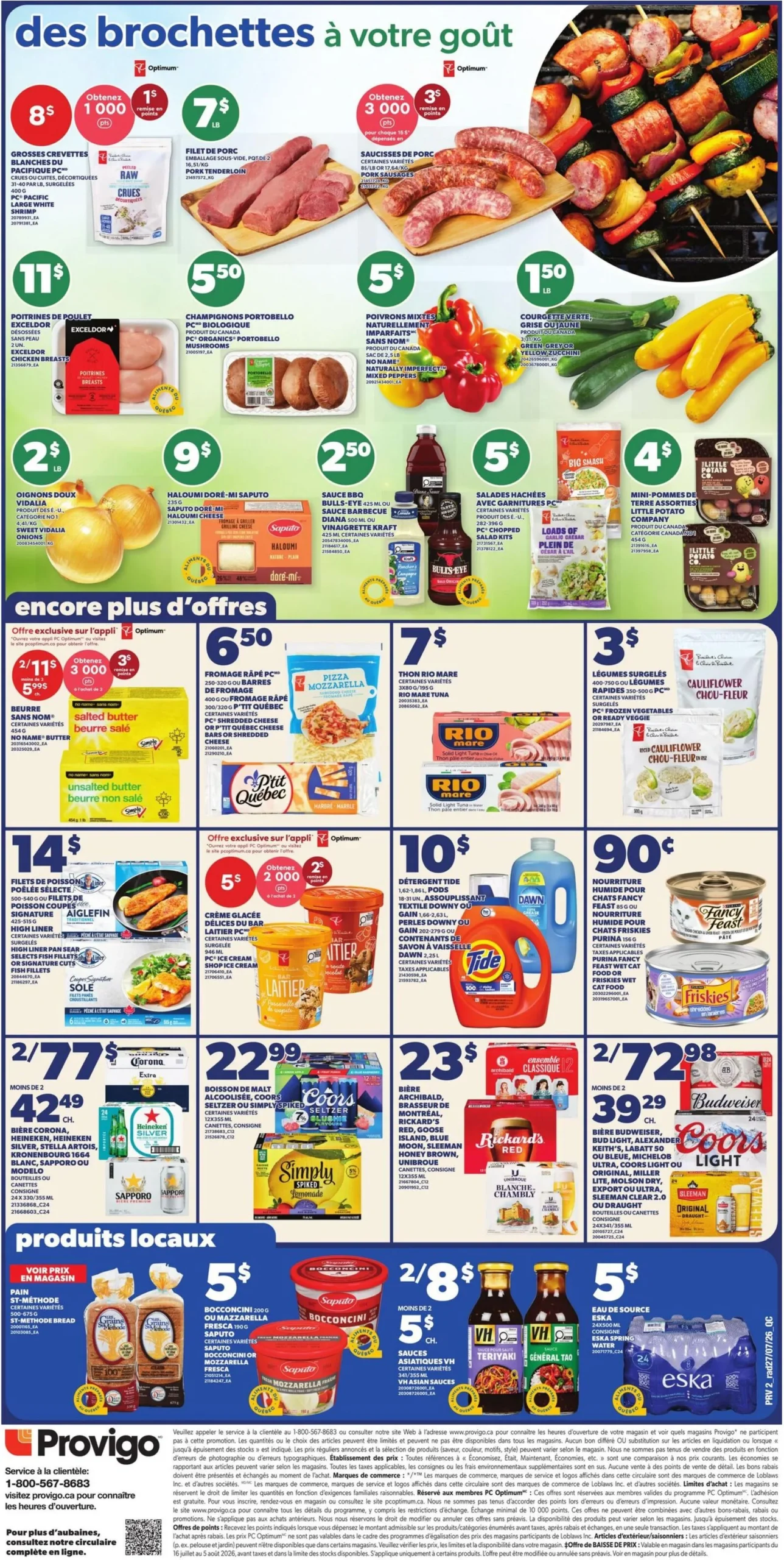 Page 2 de la Circulaire Provigo du 30 juillet au 5 août 2026