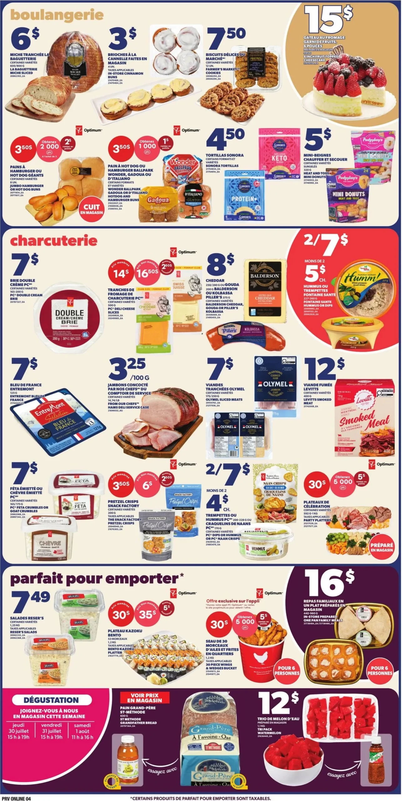 Page 5 de la Circulaire Provigo du 30 juillet au 5 août 2026