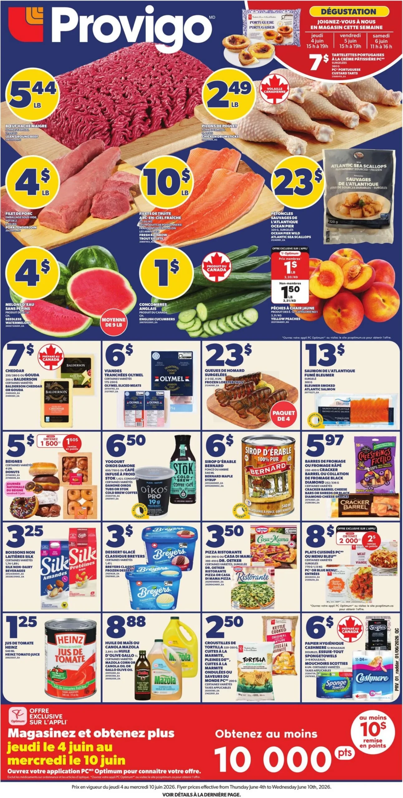 Page 1 de la Circulaire Provigo du 4 au 10 juin 2026