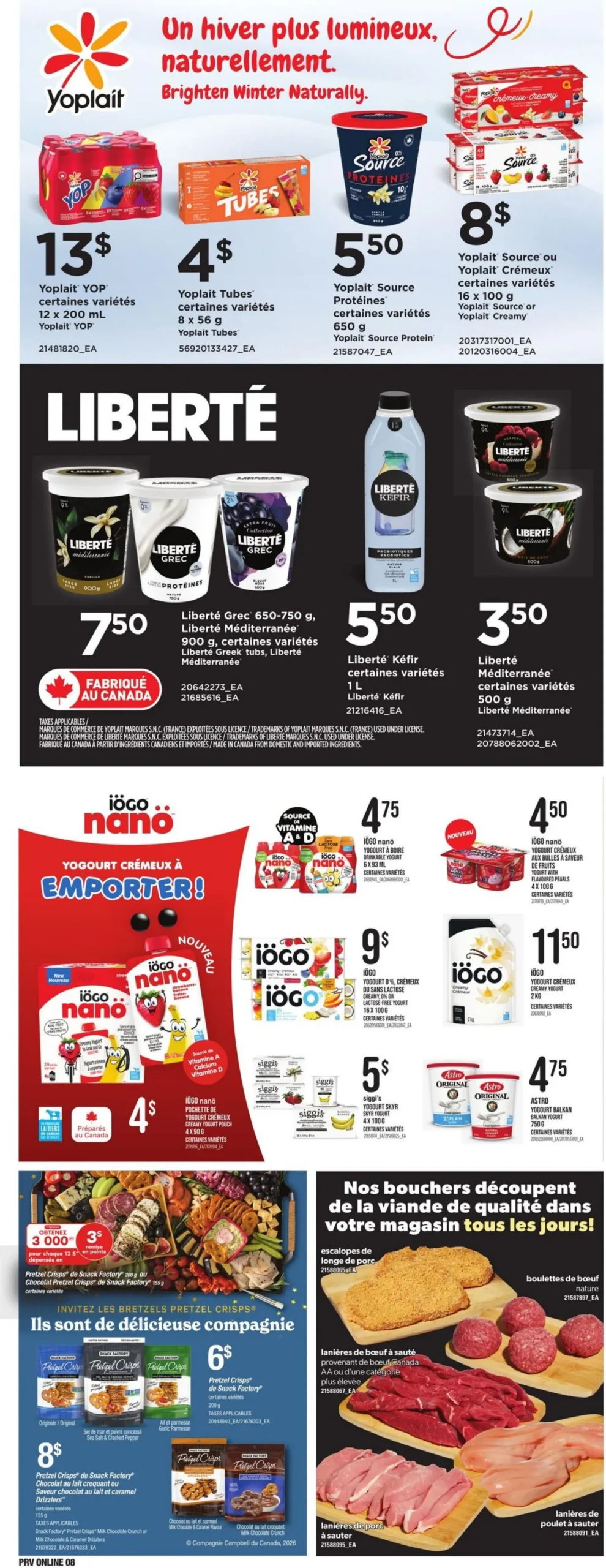 Page 8 de la Circulaire Provigo du 5 au 11 mars 2026