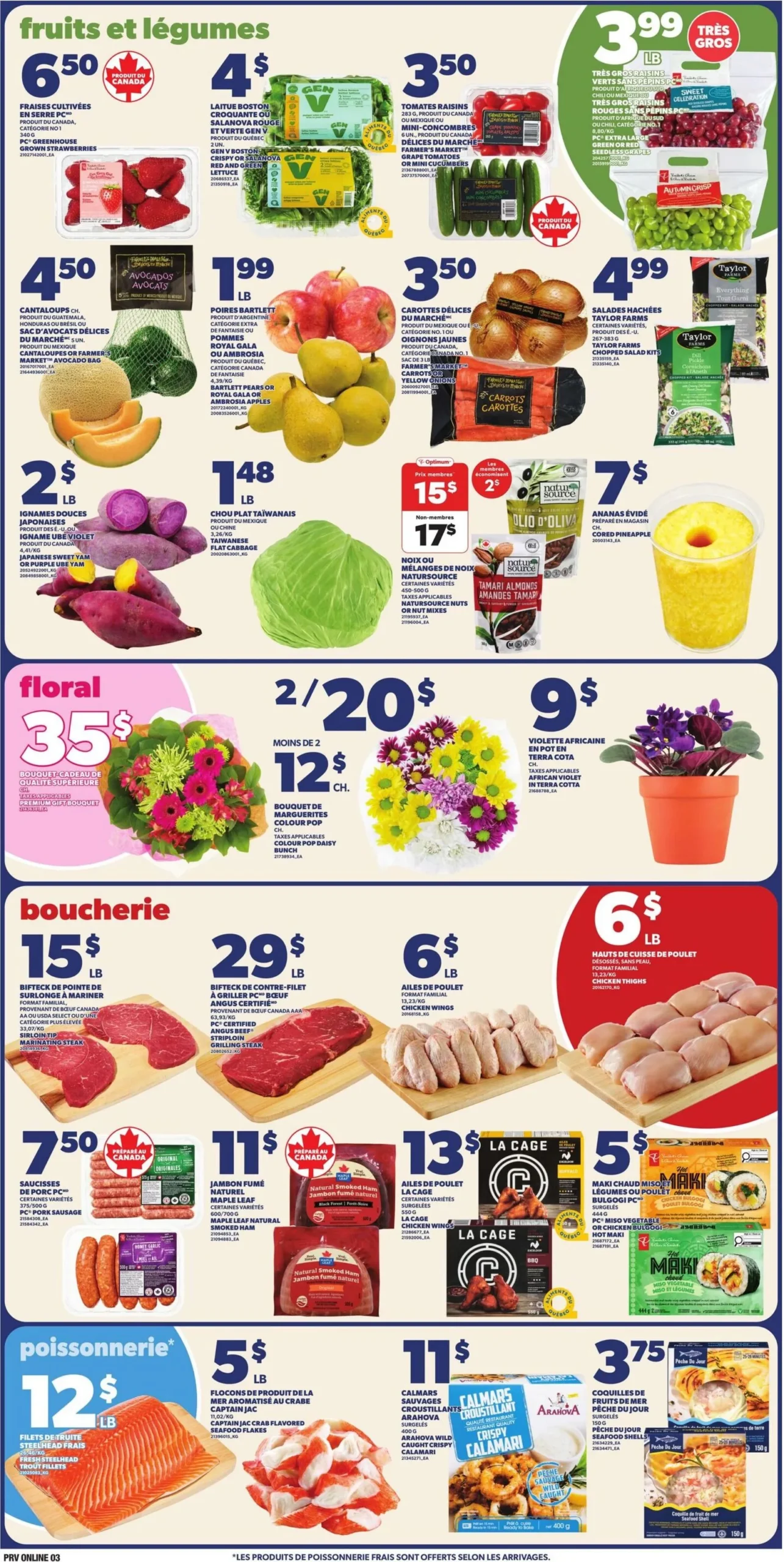 Page 3 de la Circulaire Provigo du 9 au 15 avril 2026