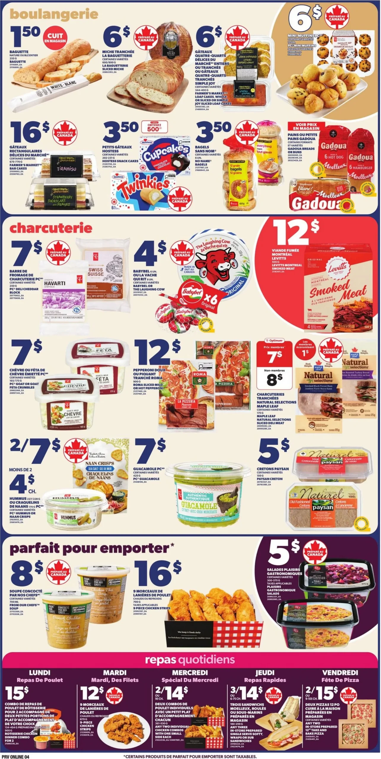 Page 4 de la Circulaire Provigo du 9 au 15 avril 2026