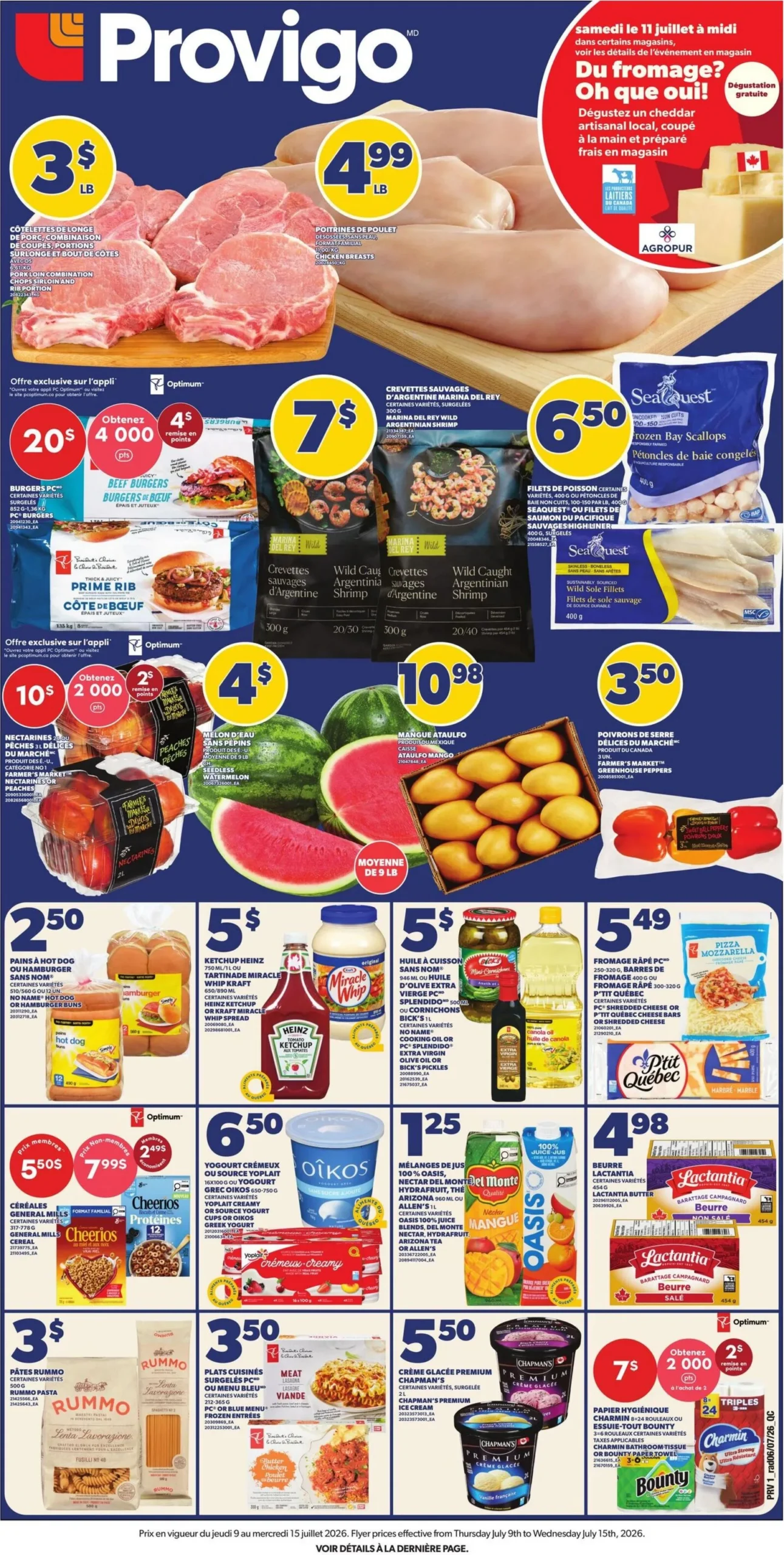 Page 2 de la Circulaire Provigo du 9 au 15 juillet 2026