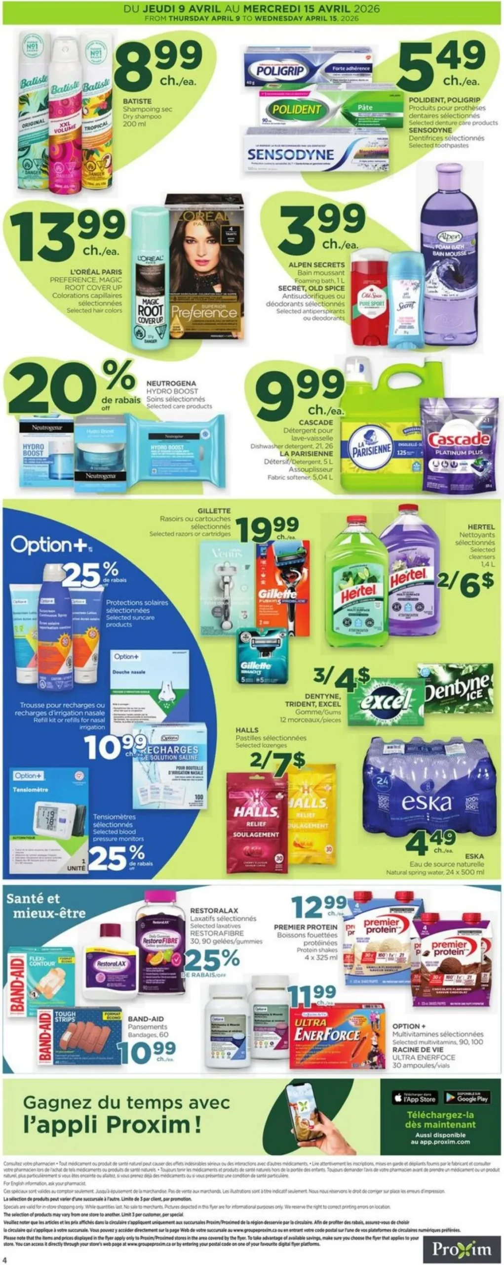 Page 2 de la Circulaire Proxim du 9 au 15 avril 2026