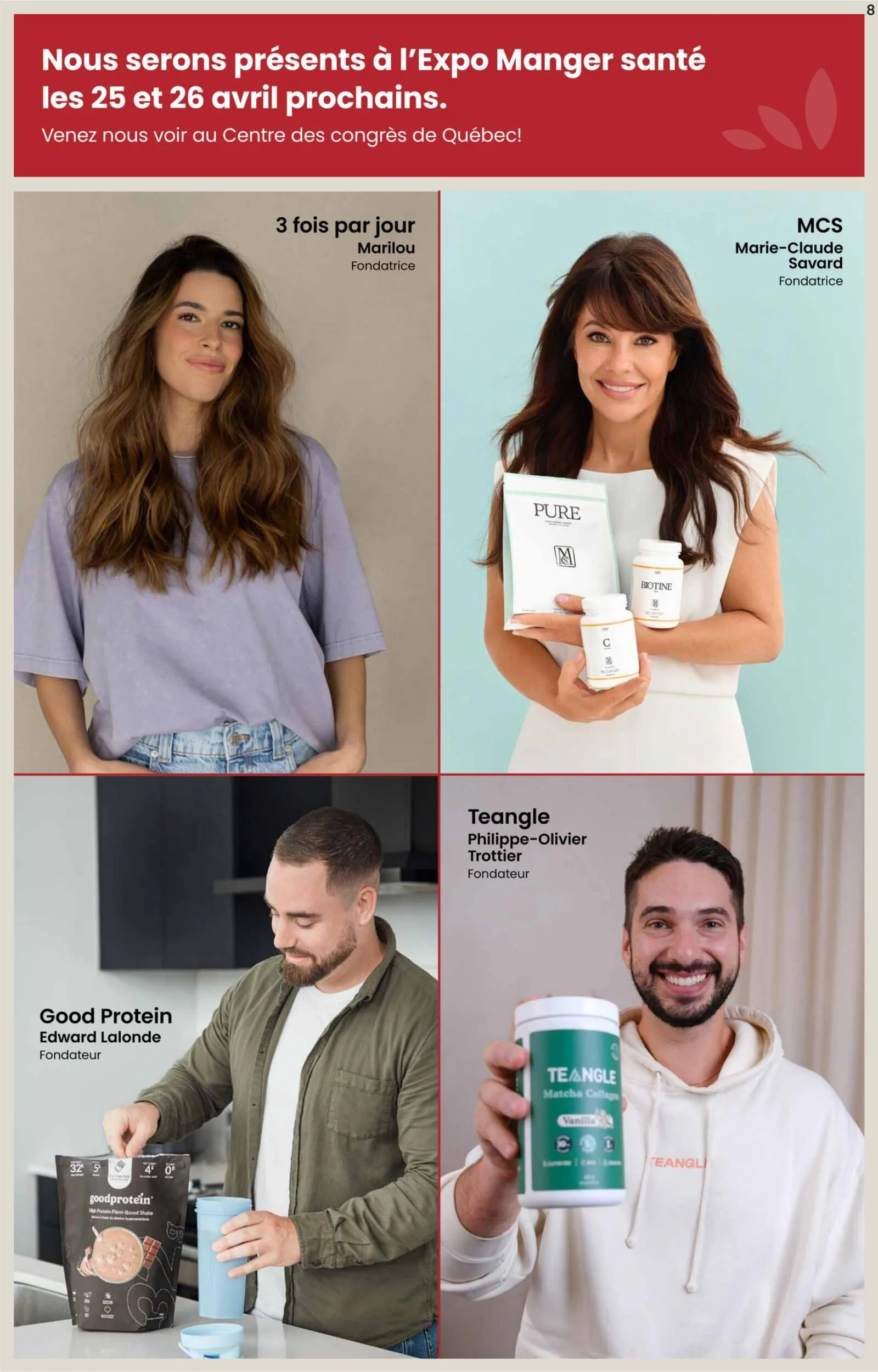 Page 8 de la Circulaire Rachelle Béry du 16 au 22 avril 2026