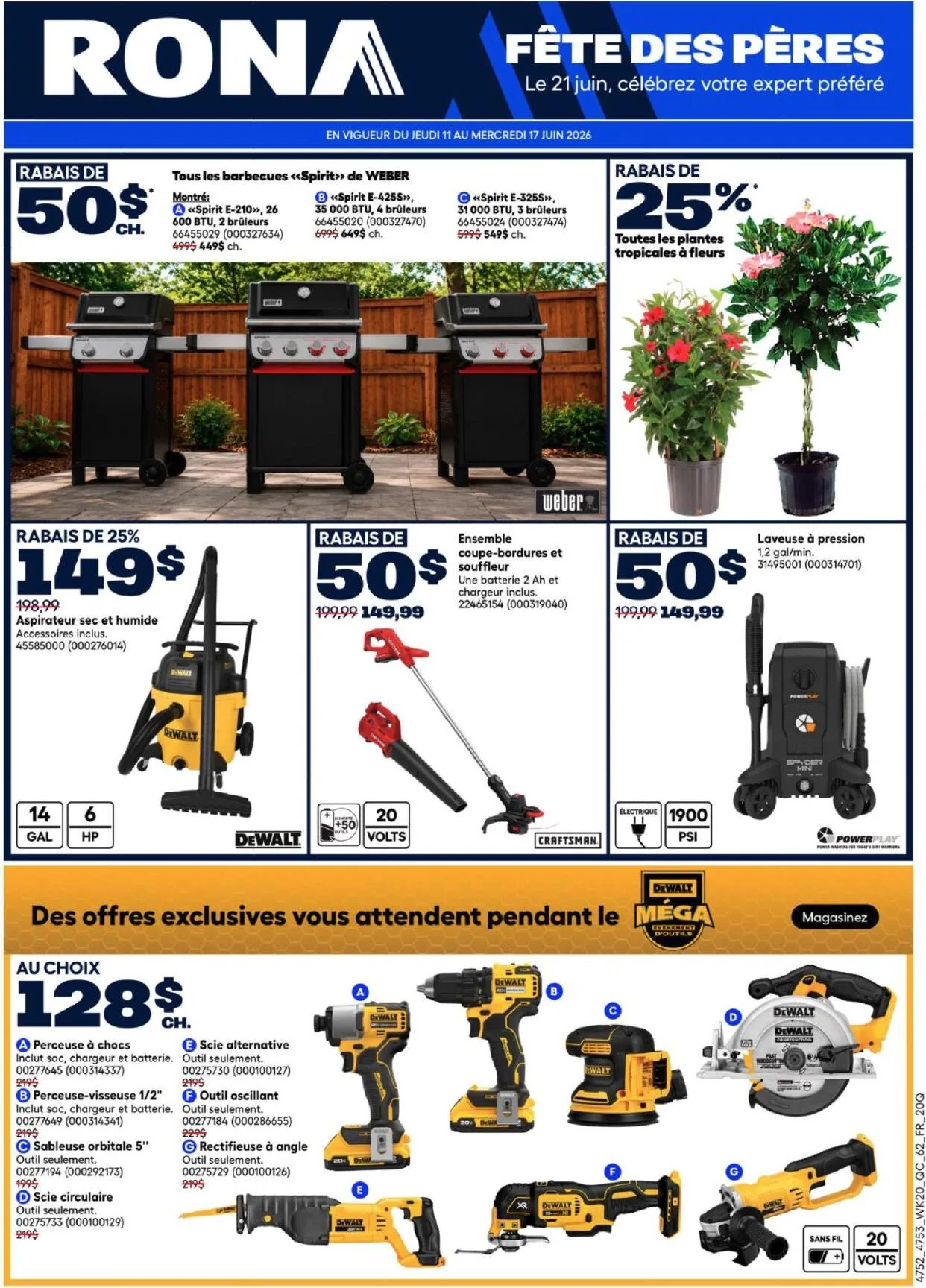 Page 1 de la Circulaire Rona du 11 au 17 juin 2026