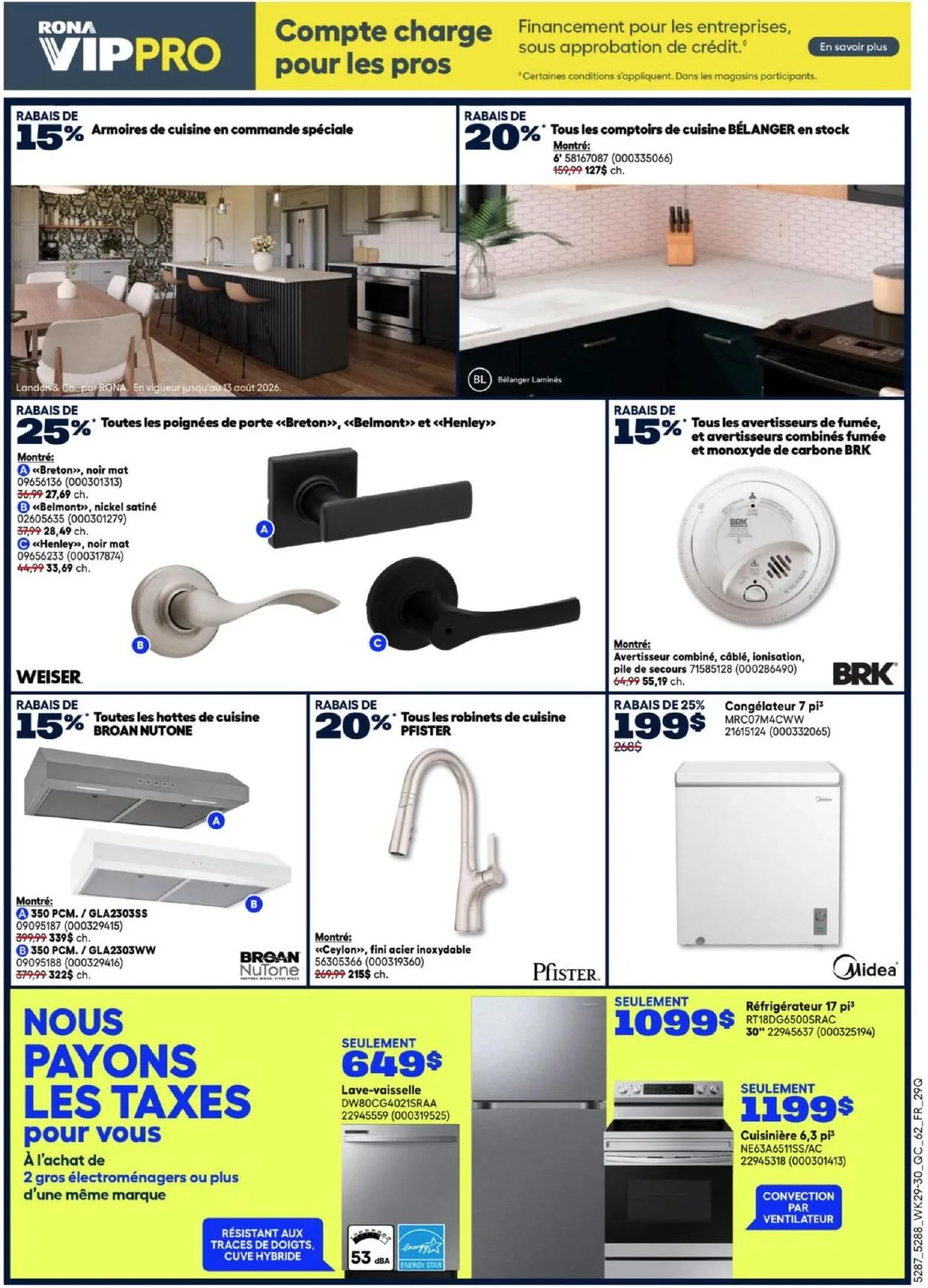 Page 4 de la Circulaire Rona du 13 au 26 août 2026