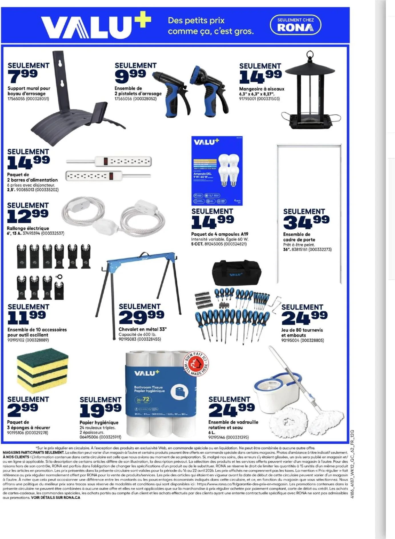 Page 5 de la Circulaire Rona du 16 au 22 avril 2026