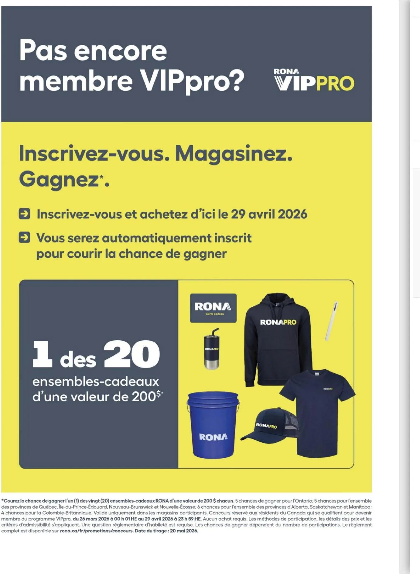 Page 23 de la Circulaire Rona du 16 au 22 avril 2026