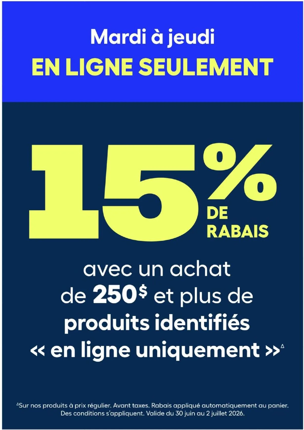 Page 2 de la Circulaire Rona du 2 au 8 juillet 2026