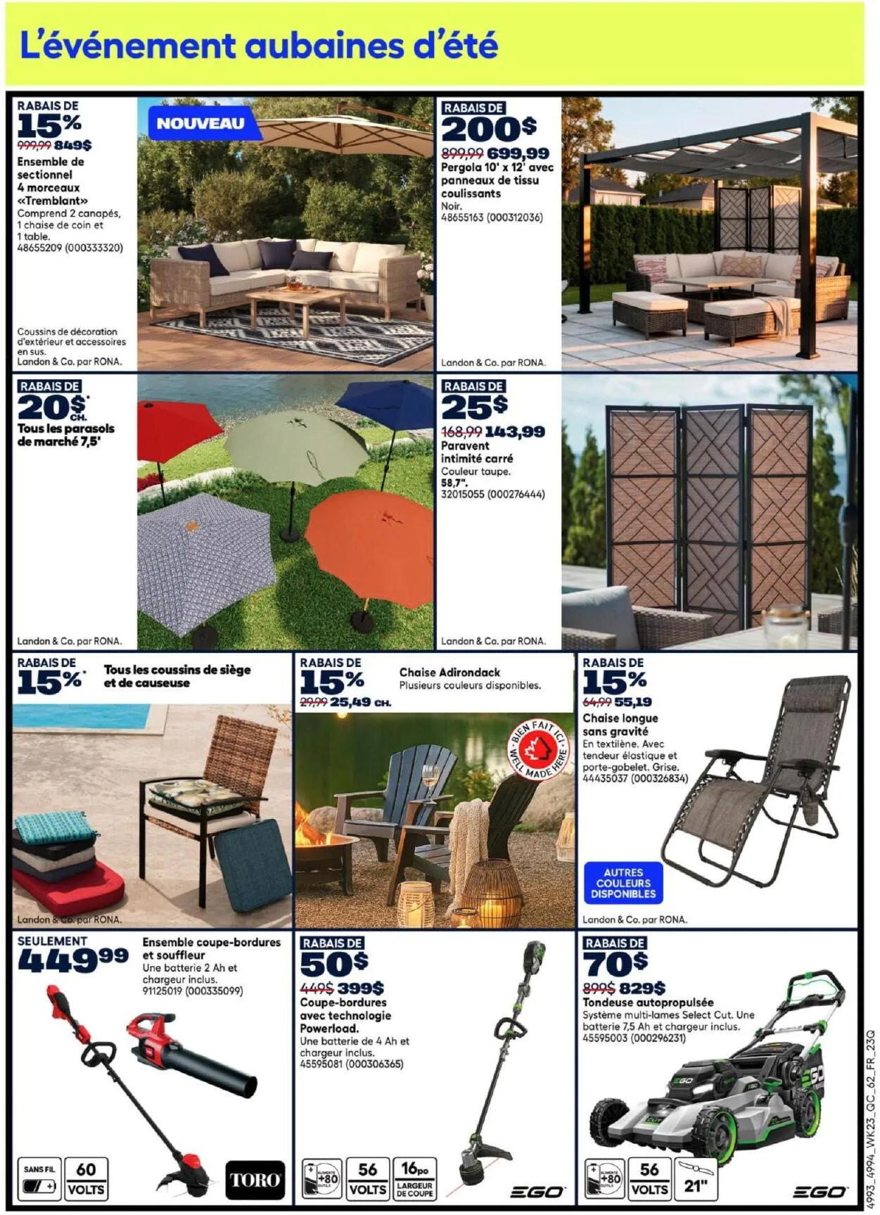 Page 9 de la Circulaire Rona du 2 au 8 juillet 2026
