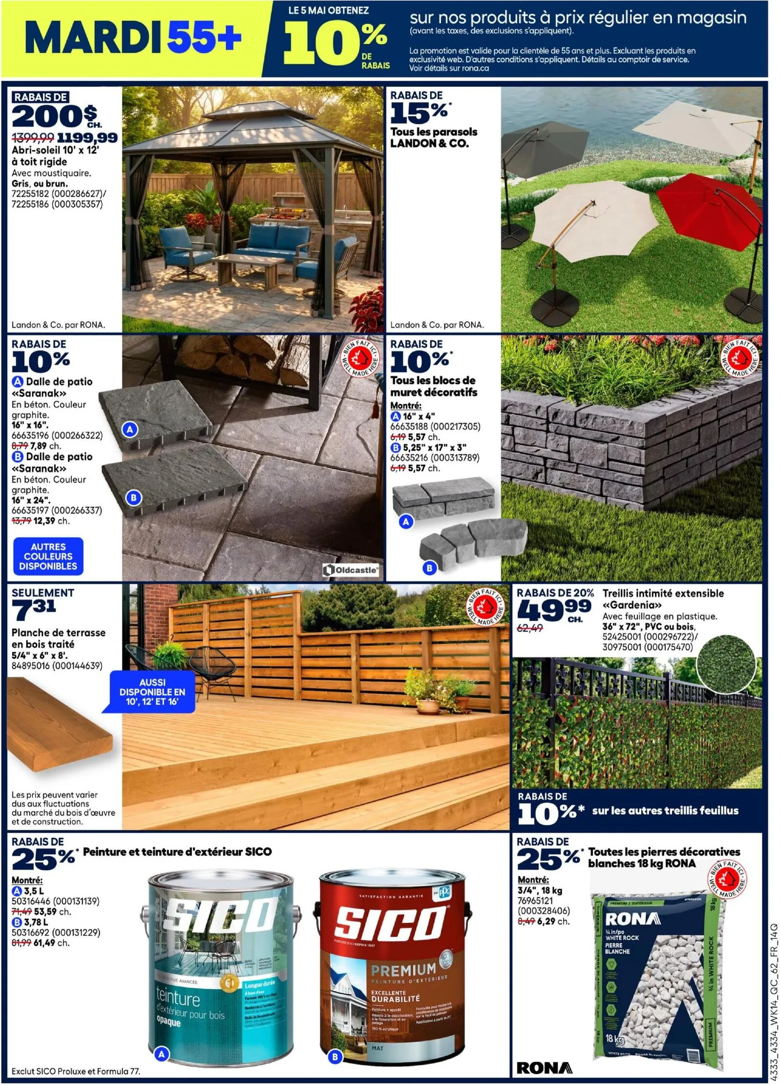 Page 3 de la Circulaire Rona du 30 avril au 6 mai 2026