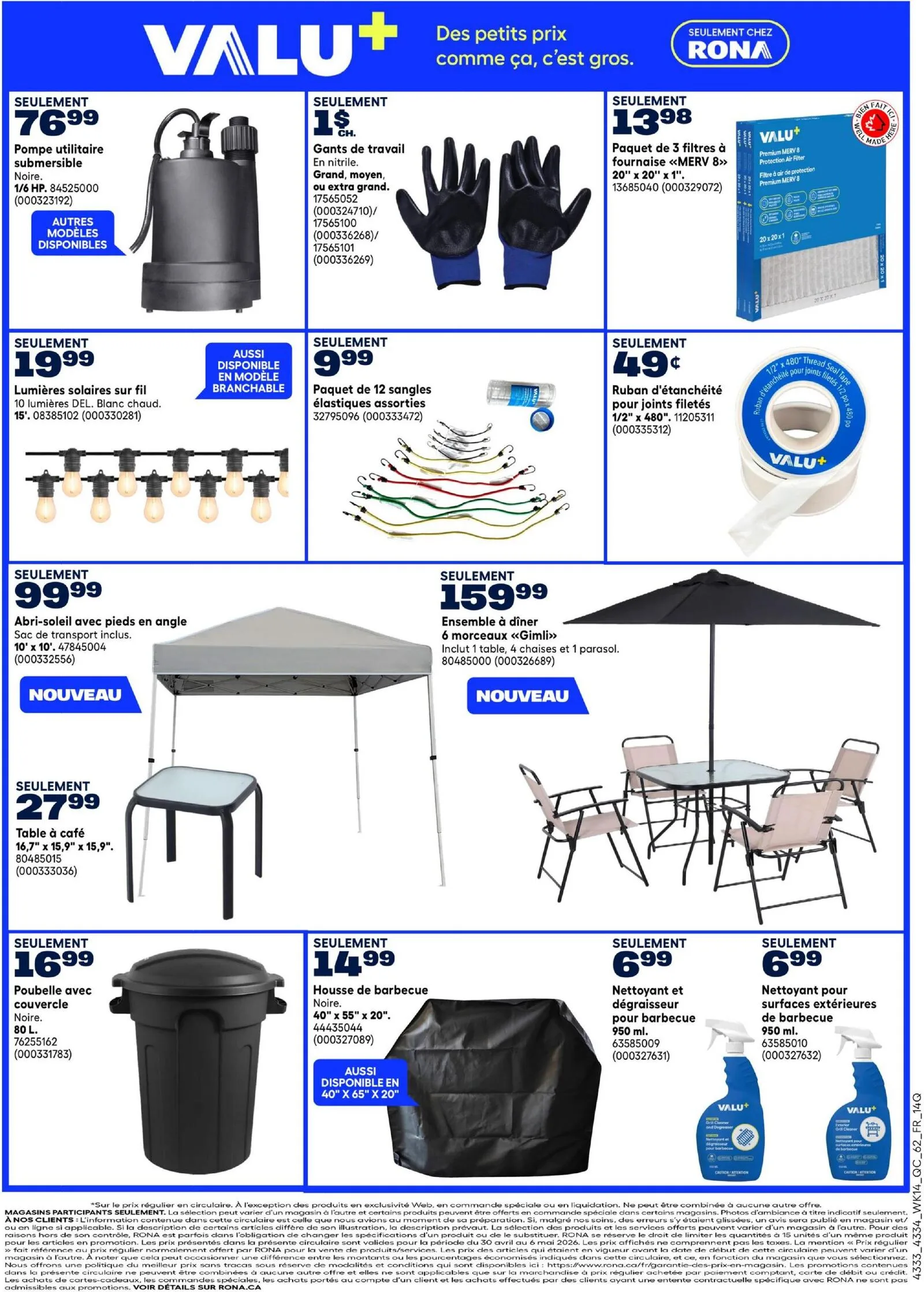 Page 5 de la Circulaire Rona du 30 avril au 6 mai 2026