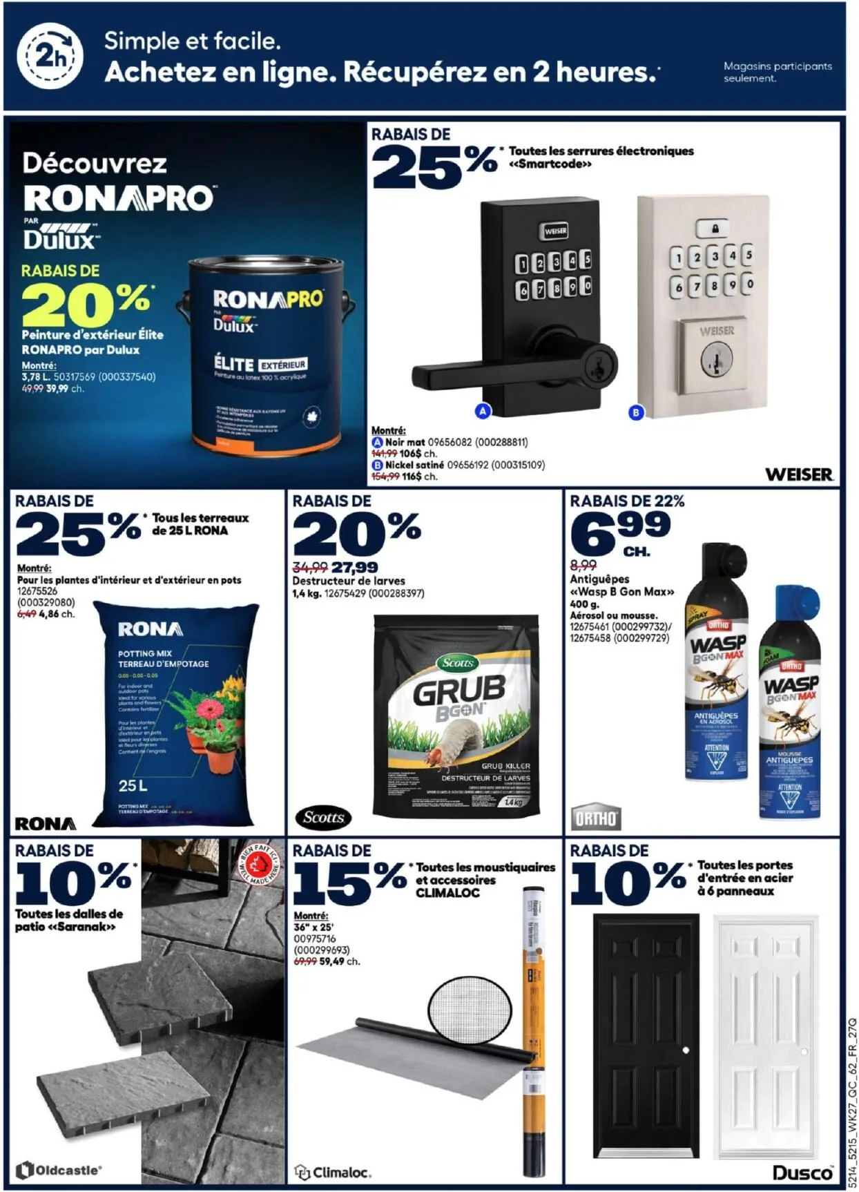 Page 3 de la Circulaire Rona du 30 juillet au 12 août 2026