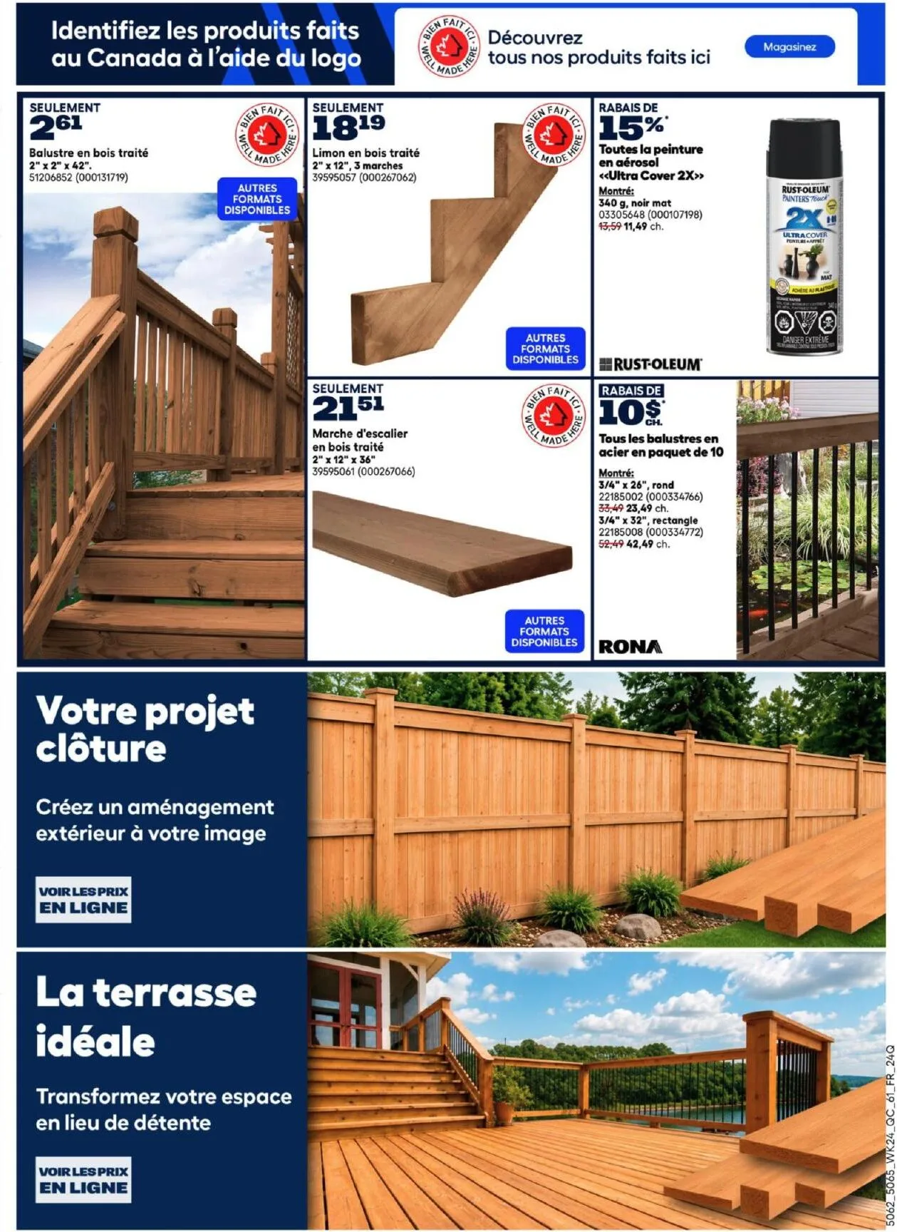 Page 6 de la Circulaire Rona du 9 au 15 juillet 2026