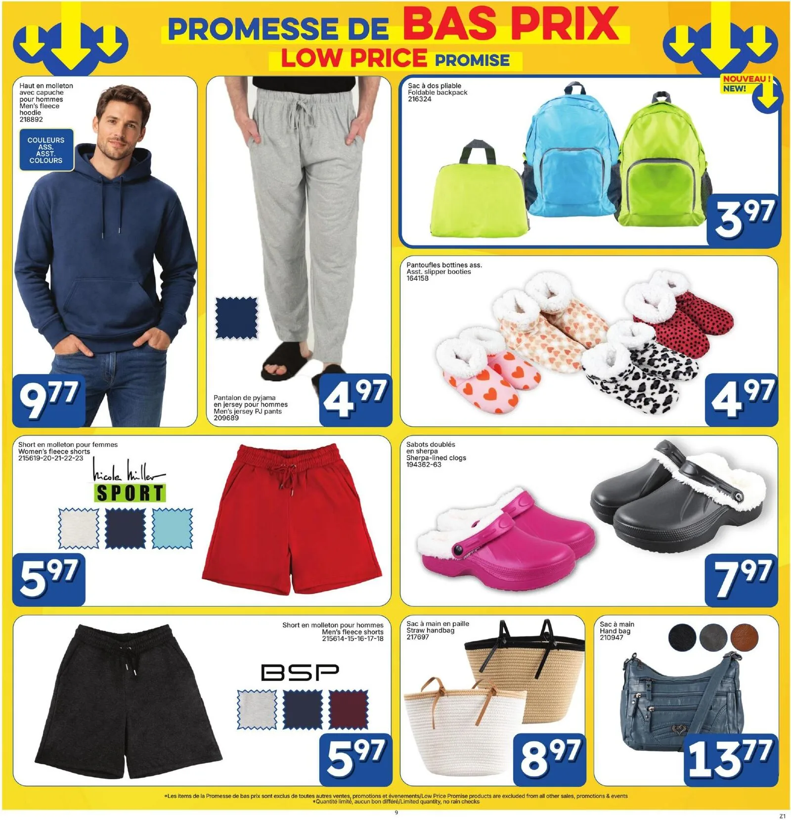 Page 9 de la Circulaire Rossy Promesse de Bas Prix du 27 août au 31 décembre 2026