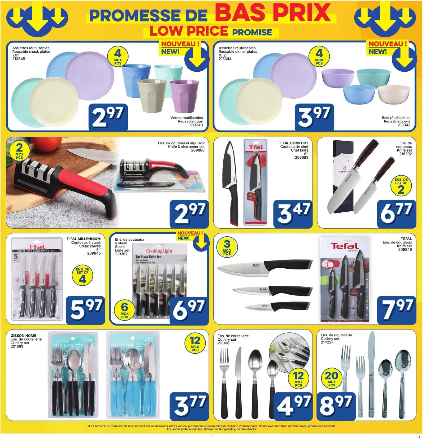 Page 3 de la Circulaire Rossy Promesse de bas prix du 30 avril au 27 mai 2026