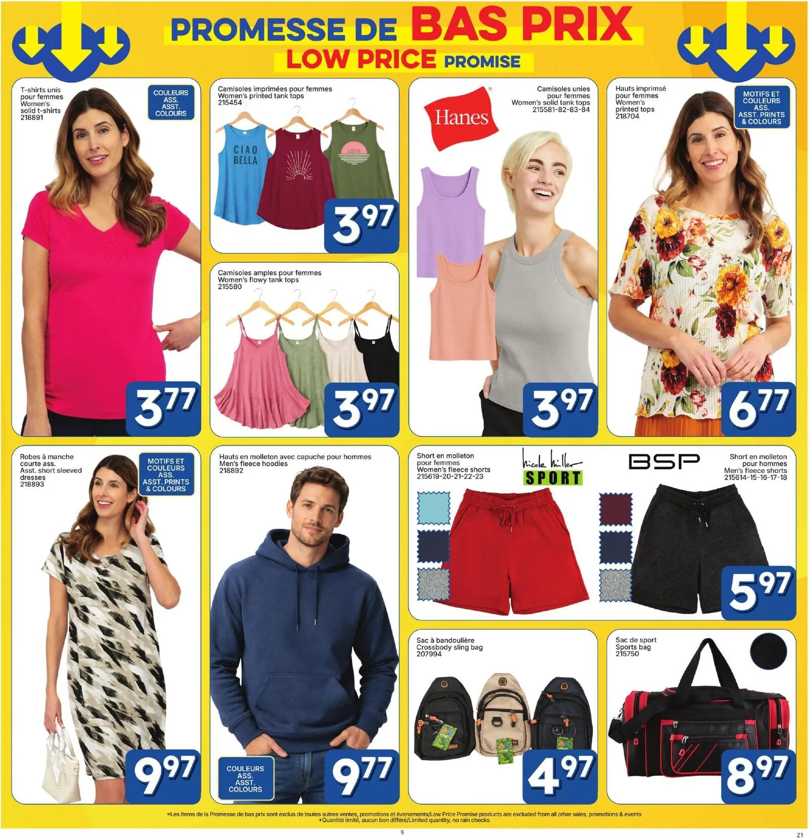 Page 9 de la Circulaire Rossy Promesse de bas prix du 30 avril au 27 mai 2026