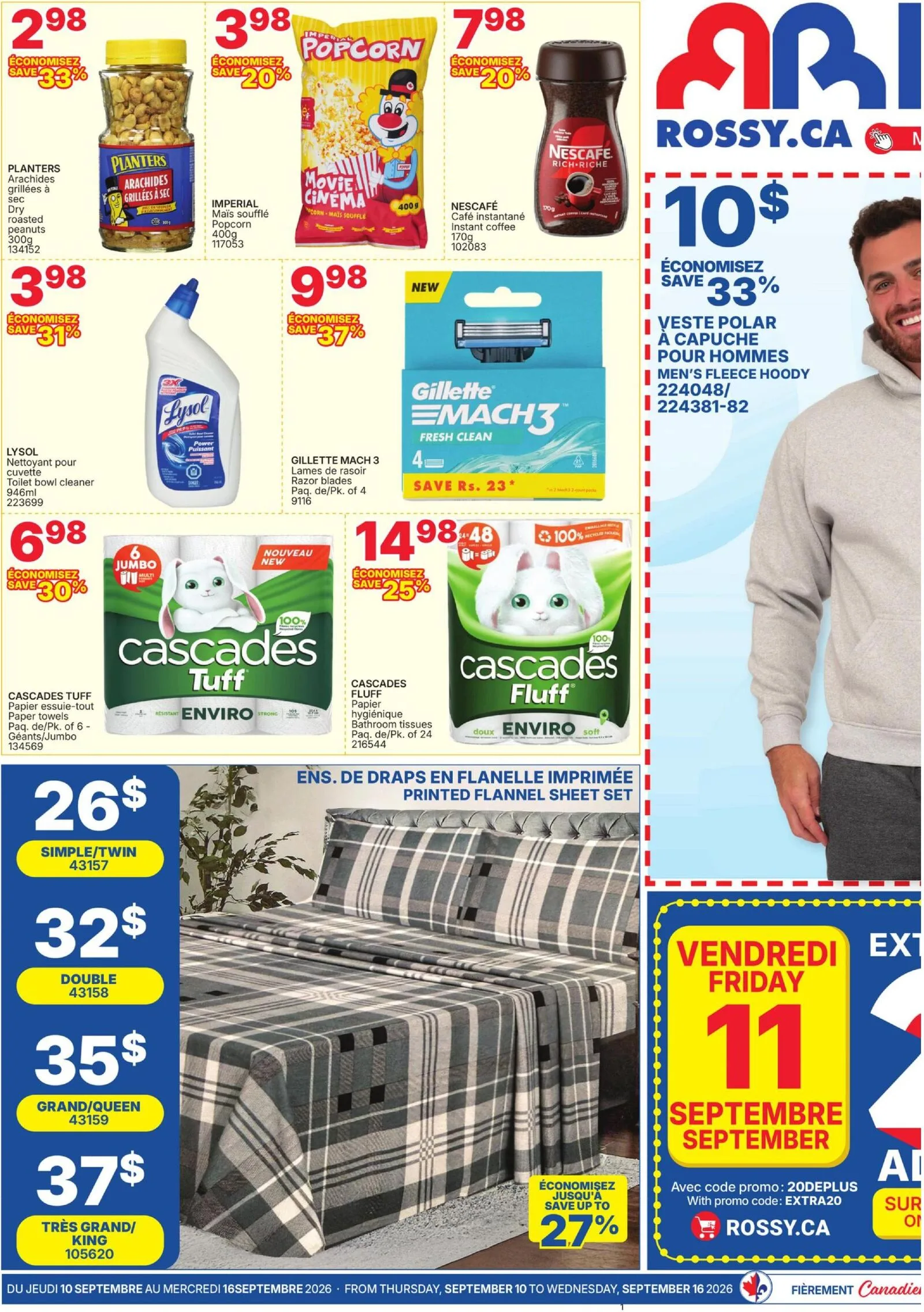 Page 1 de la Circulaire Rossy Web du 10 au 16 septembre 2026