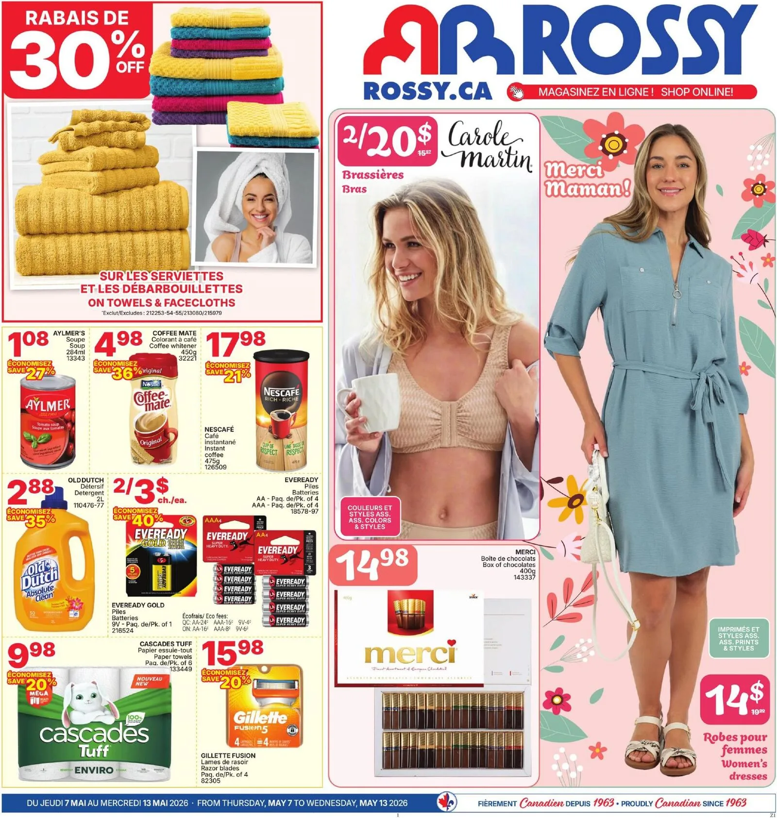 Page 1 de la Circulaire Rossy du 7 au 13 mai 2026