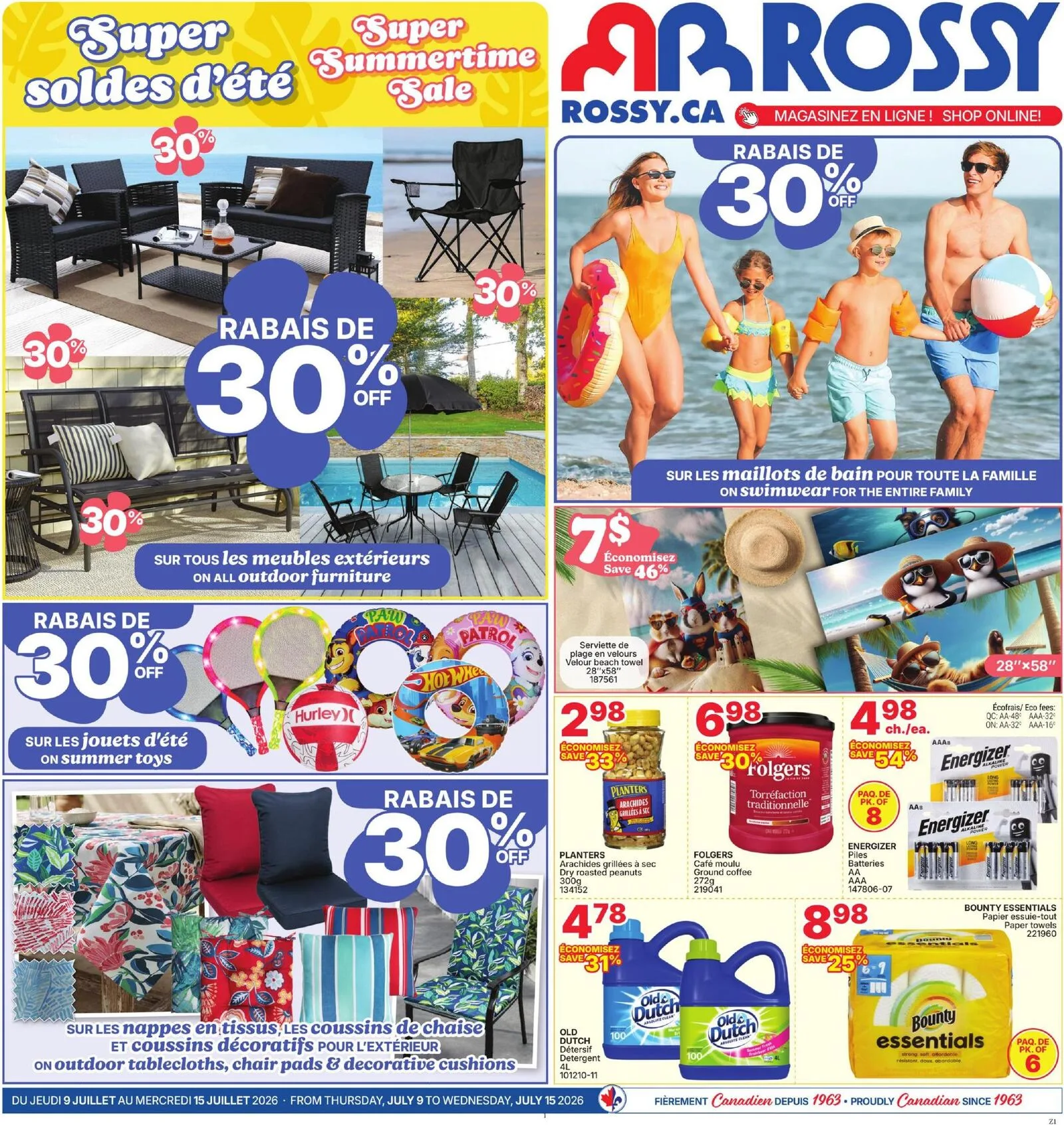 Page 1 de la Circulaire Rossy du 9 au 15 juillet 2026
