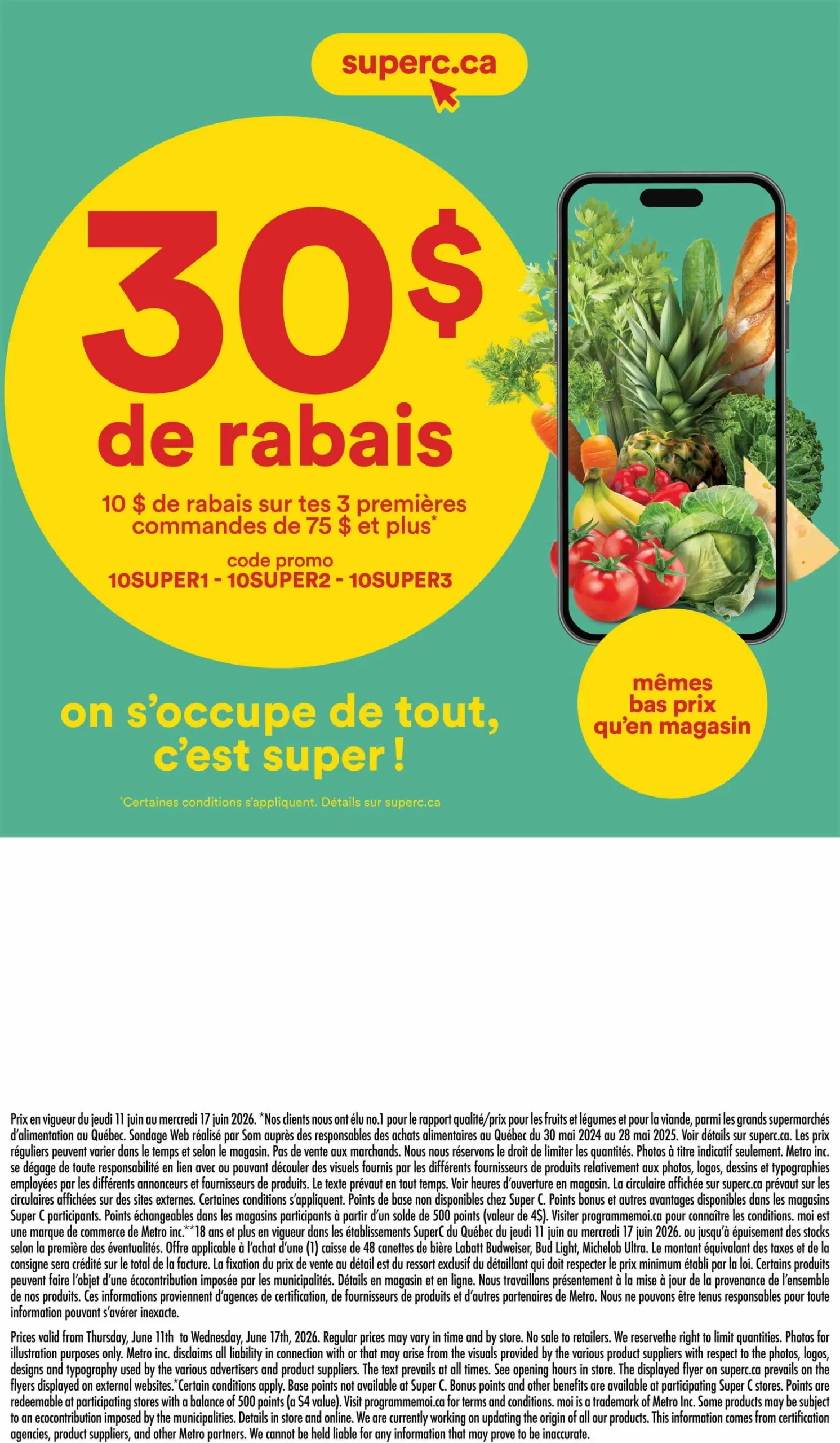 Page 19 de la Circulaire Super C du 11 au 17 juin 2026