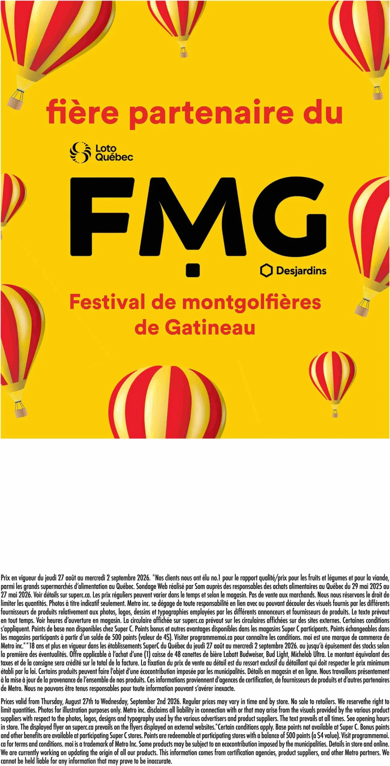 Page 15 de la Circulaire Super C du 27 août au 2 septembre 2026