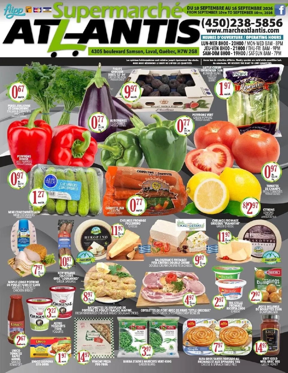 Page 1 de la Circulaire Supermarché Atlantis du 10 au 16 septembre 2026