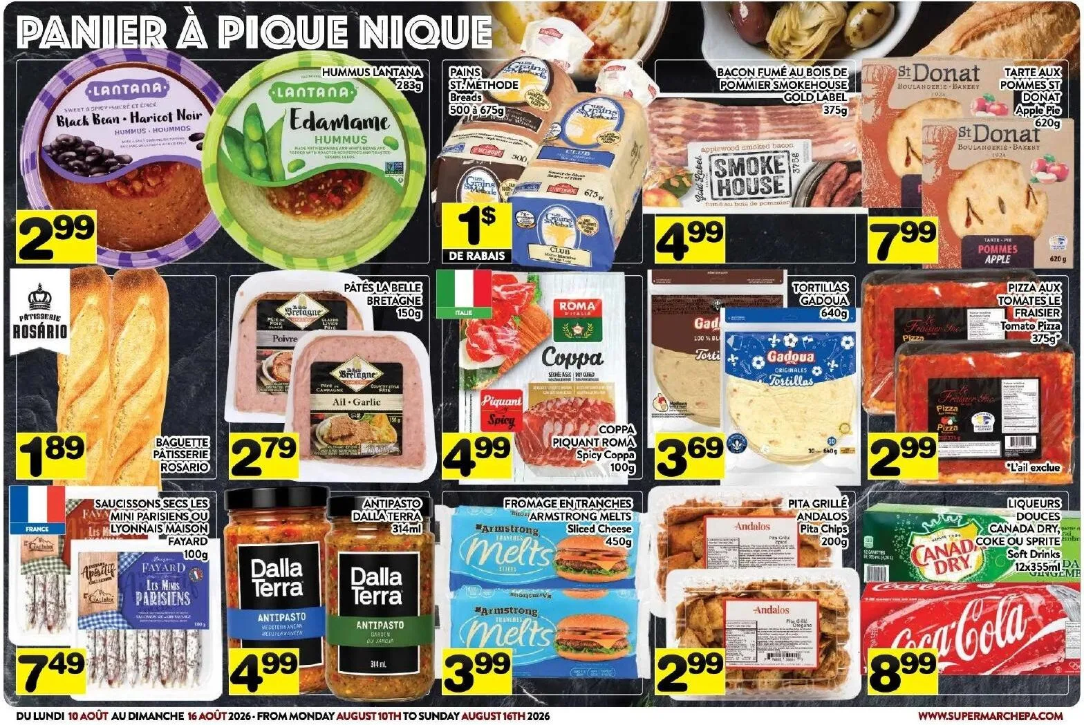 Page 3 de la Circulaire Supermarché PA du 10 au 16 août 2026
