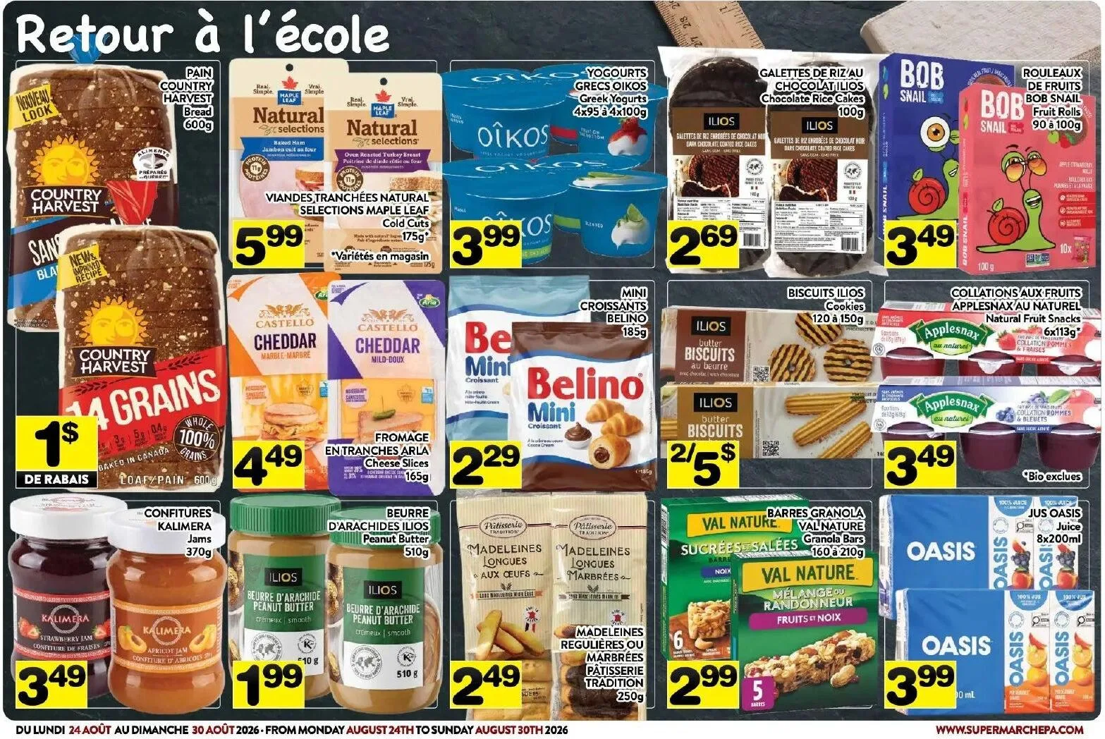Page 3 de la Circulaire Supermarché PA du 24 au 30 août 2026