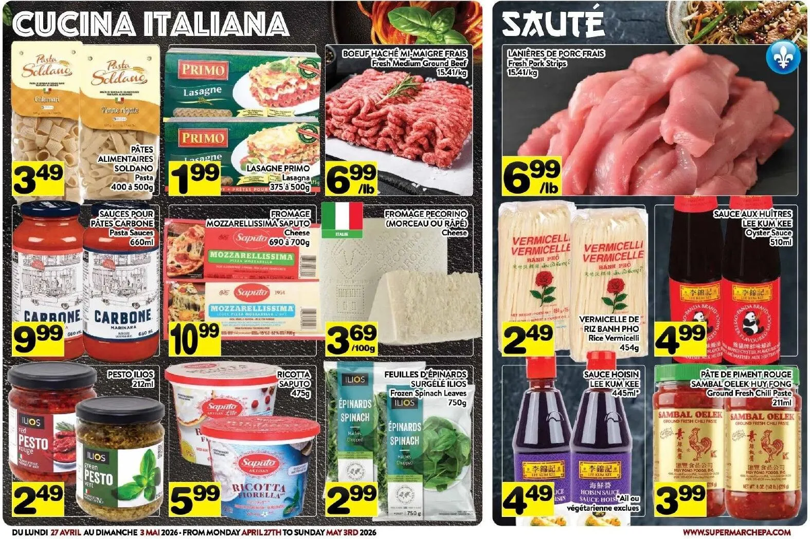 Page 3 de la Circulaire Supermarché PA du 27 avril au 3 mai 2026