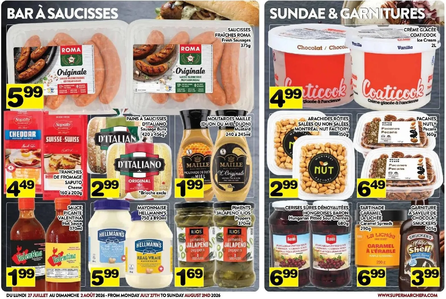 Page 3 de la Circulaire Supermarché PA du 27 juillet au 2 août 2026