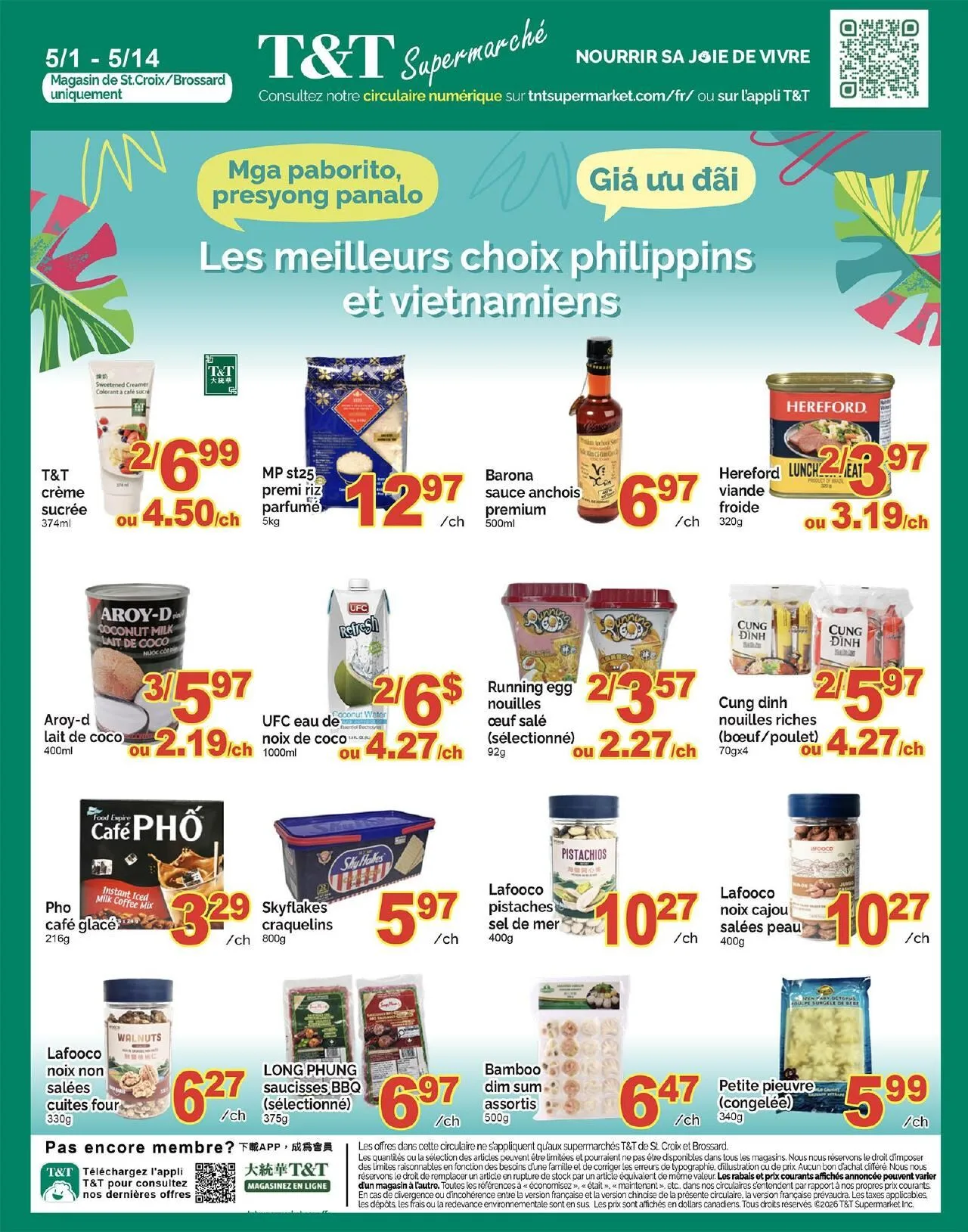 Page 9 de la Circulaire Supermarché T&T du 1 au 7 mai 2026