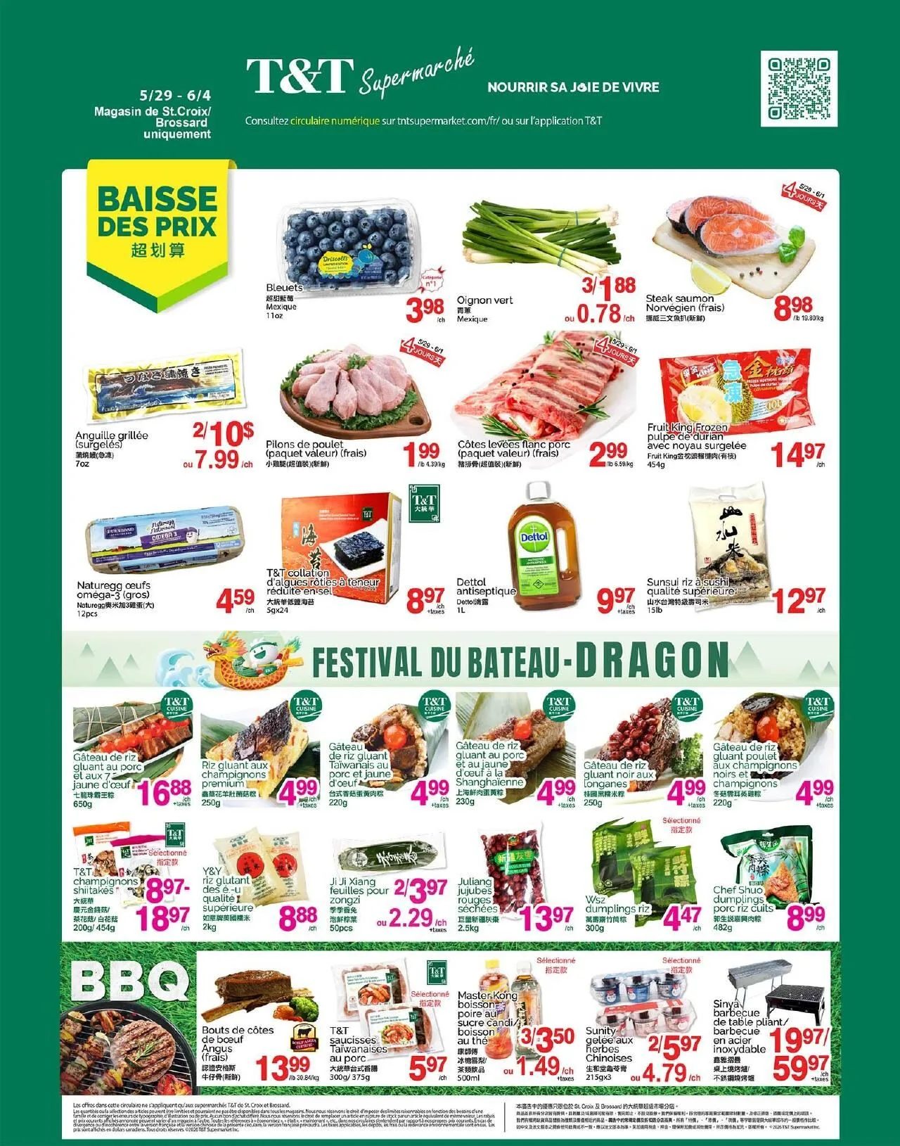 Page 1 de la Circulaire Supermarché T&T du 29 mai au 4 juin 2026