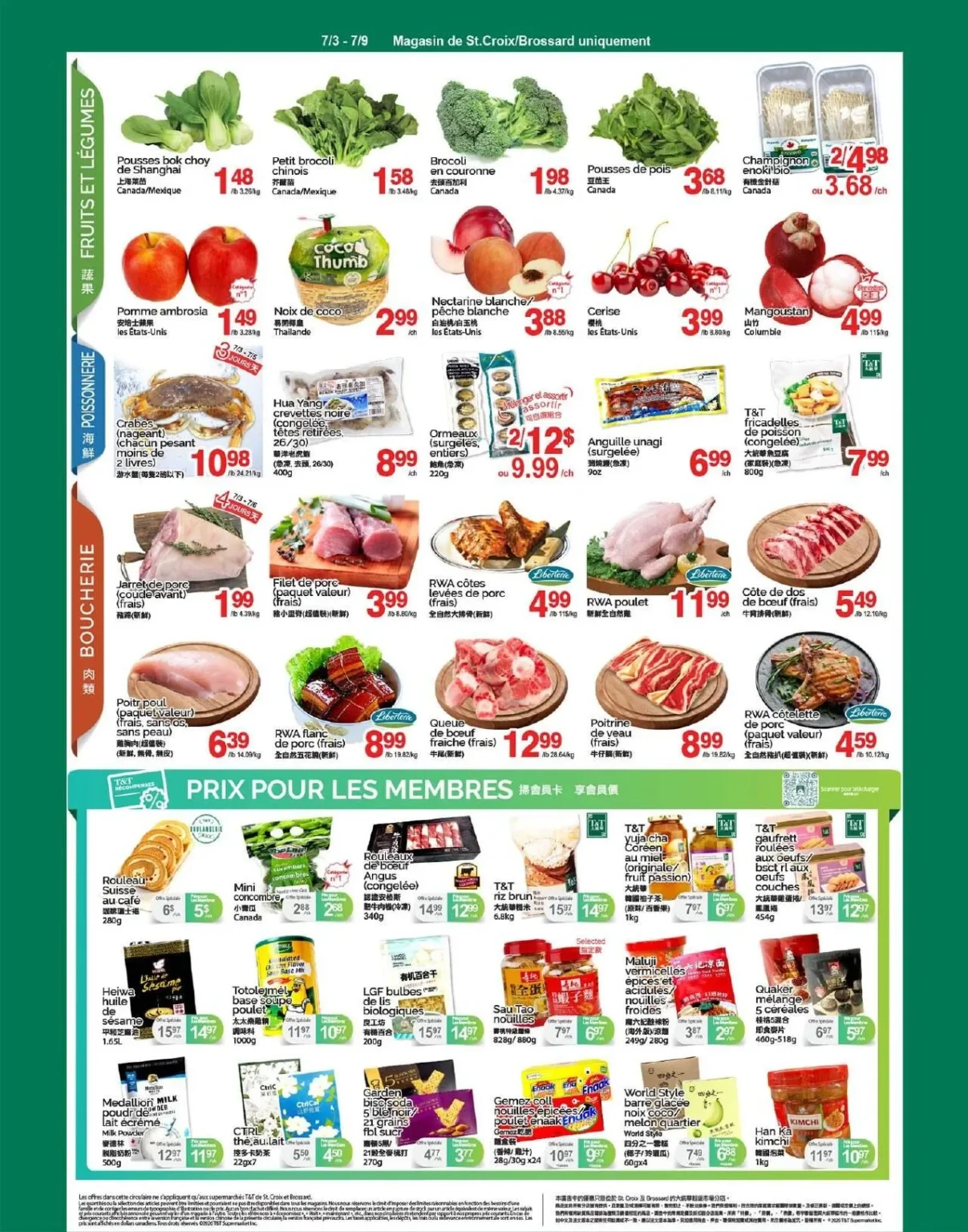 Page 2 de la circulaire Supermarché T&T 3 juill. au 9 juill.