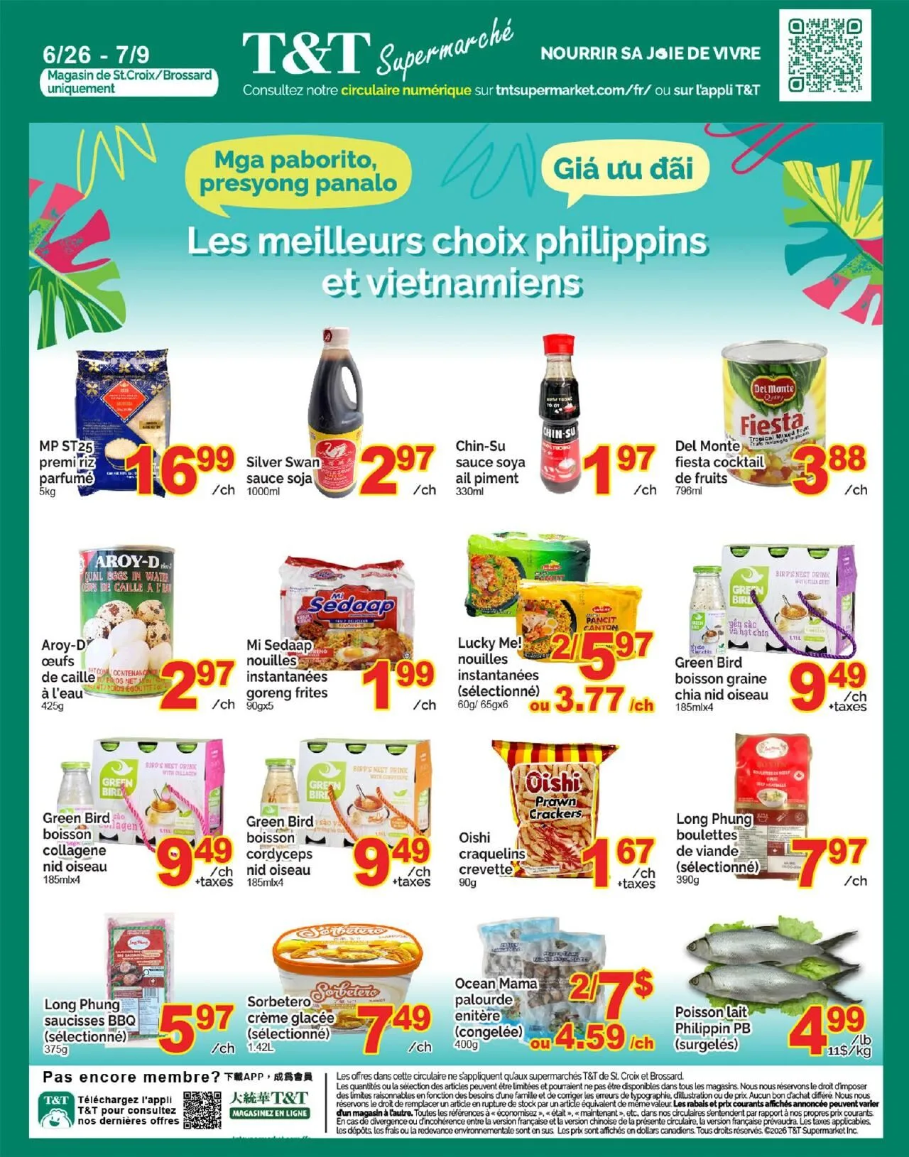 Page 7 de la Circulaire Supermarché T&T du 3 au 9 juillet 2026