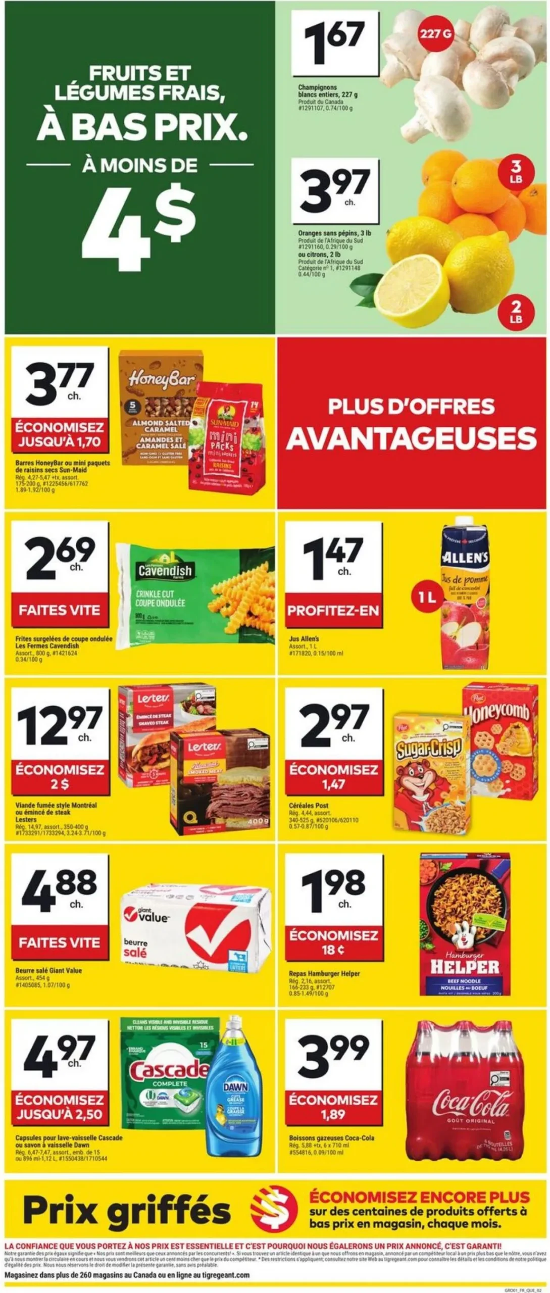 Page 2 de la Circulaire Tigre Géant du 5 au 11 août 2026
