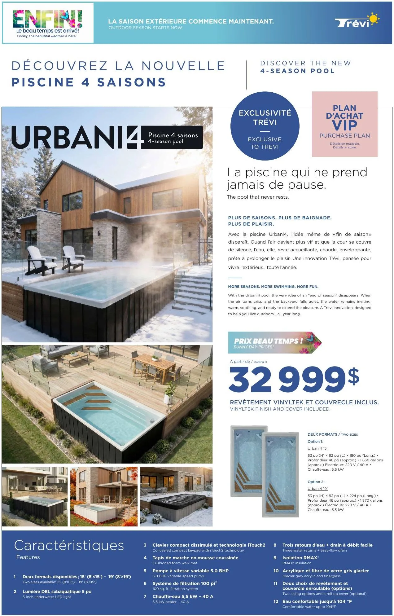 Page 3 de la Circulaire Trevi Piscines Spas Mobilier du 9 avril au 3 mai 2026