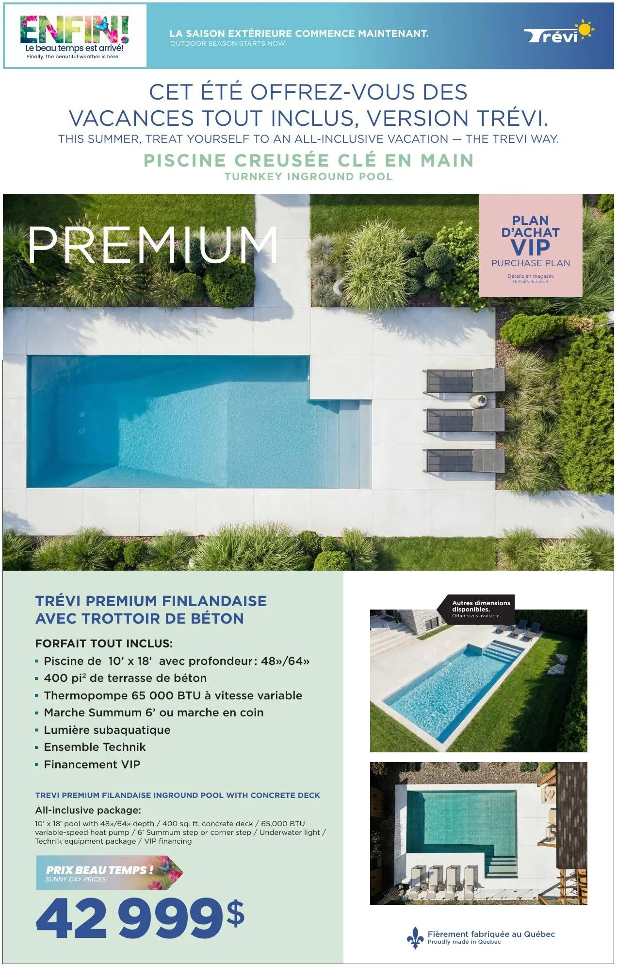 Page 4 de la Circulaire Trevi Piscines Spas Mobilier du 9 avril au 3 mai 2026