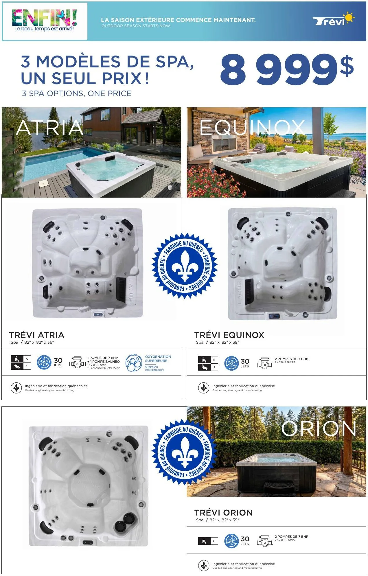 Page 8 de la Circulaire Trevi Piscines Spas Mobilier du 9 avril au 3 mai 2026