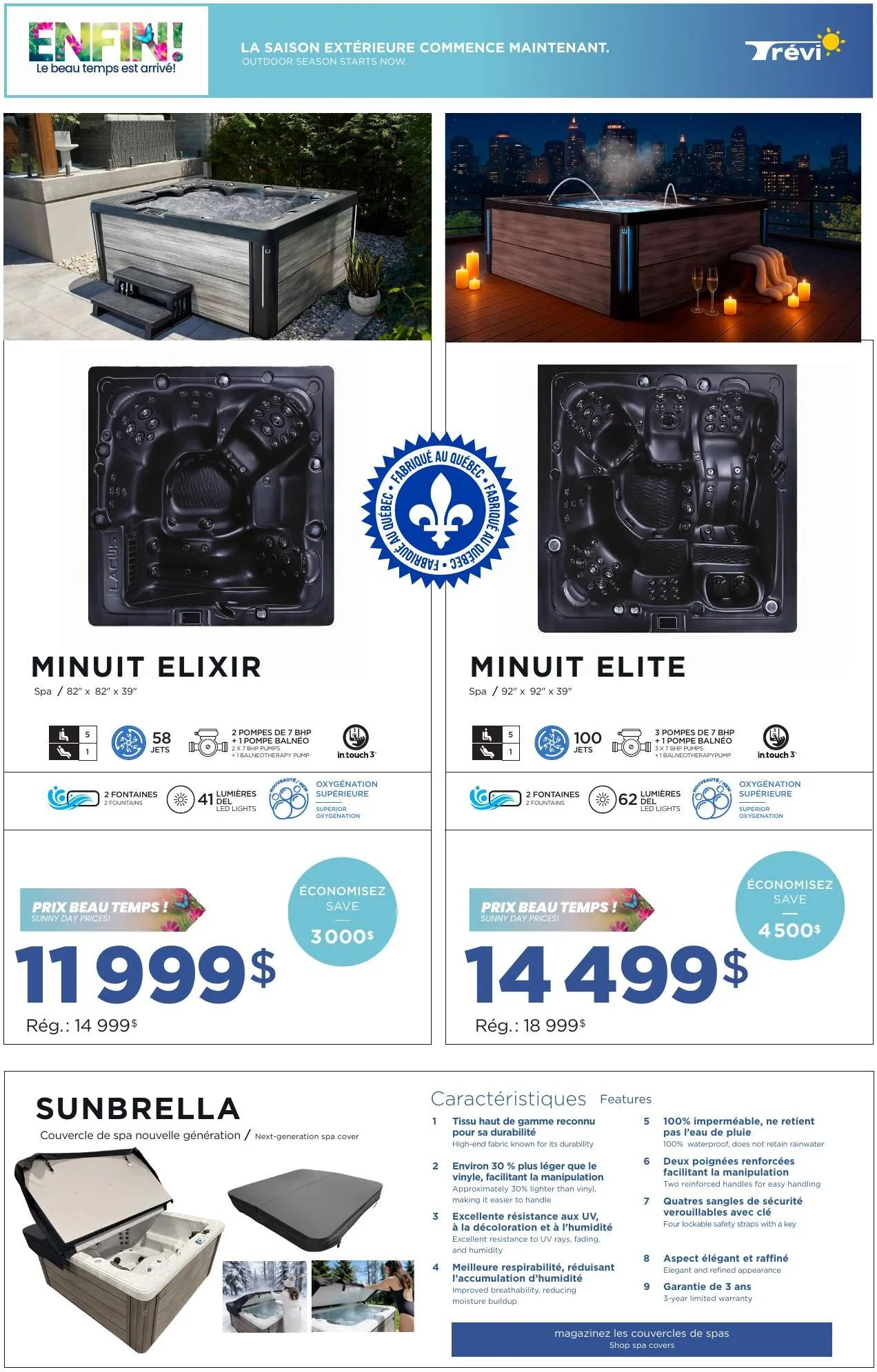 Page 9 de la Circulaire Trevi Piscines Spas Mobilier du 9 avril au 3 mai 2026